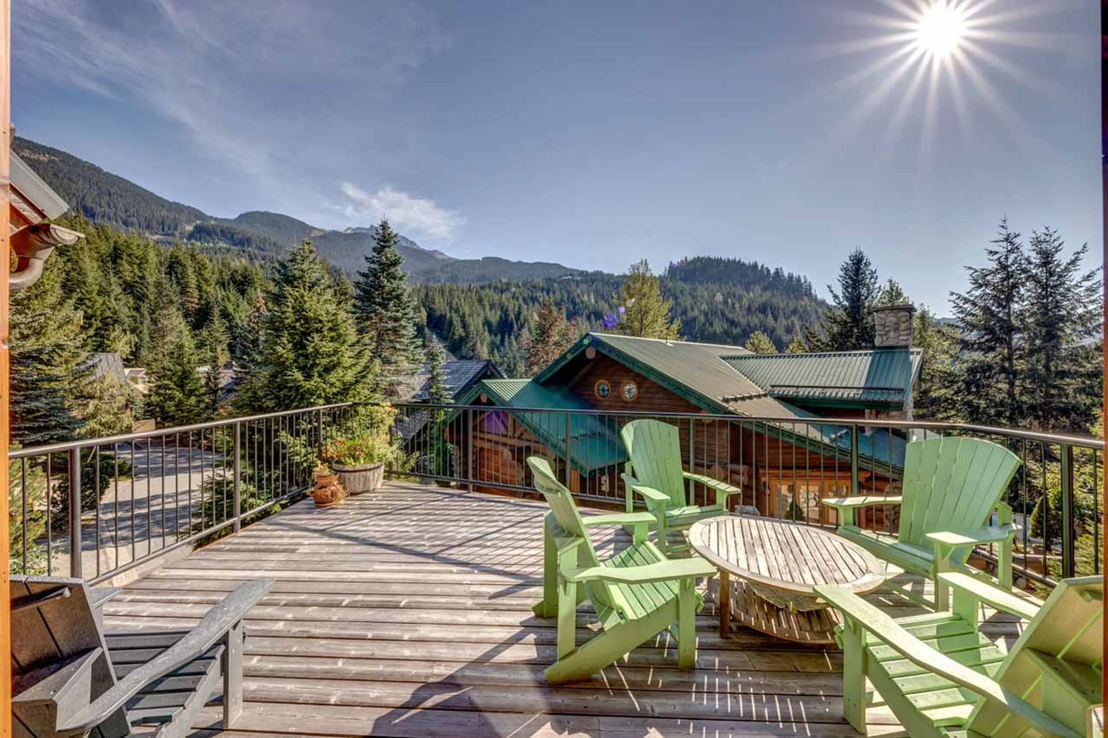 Balcony at Snowridge Chalet 7 in Whistler