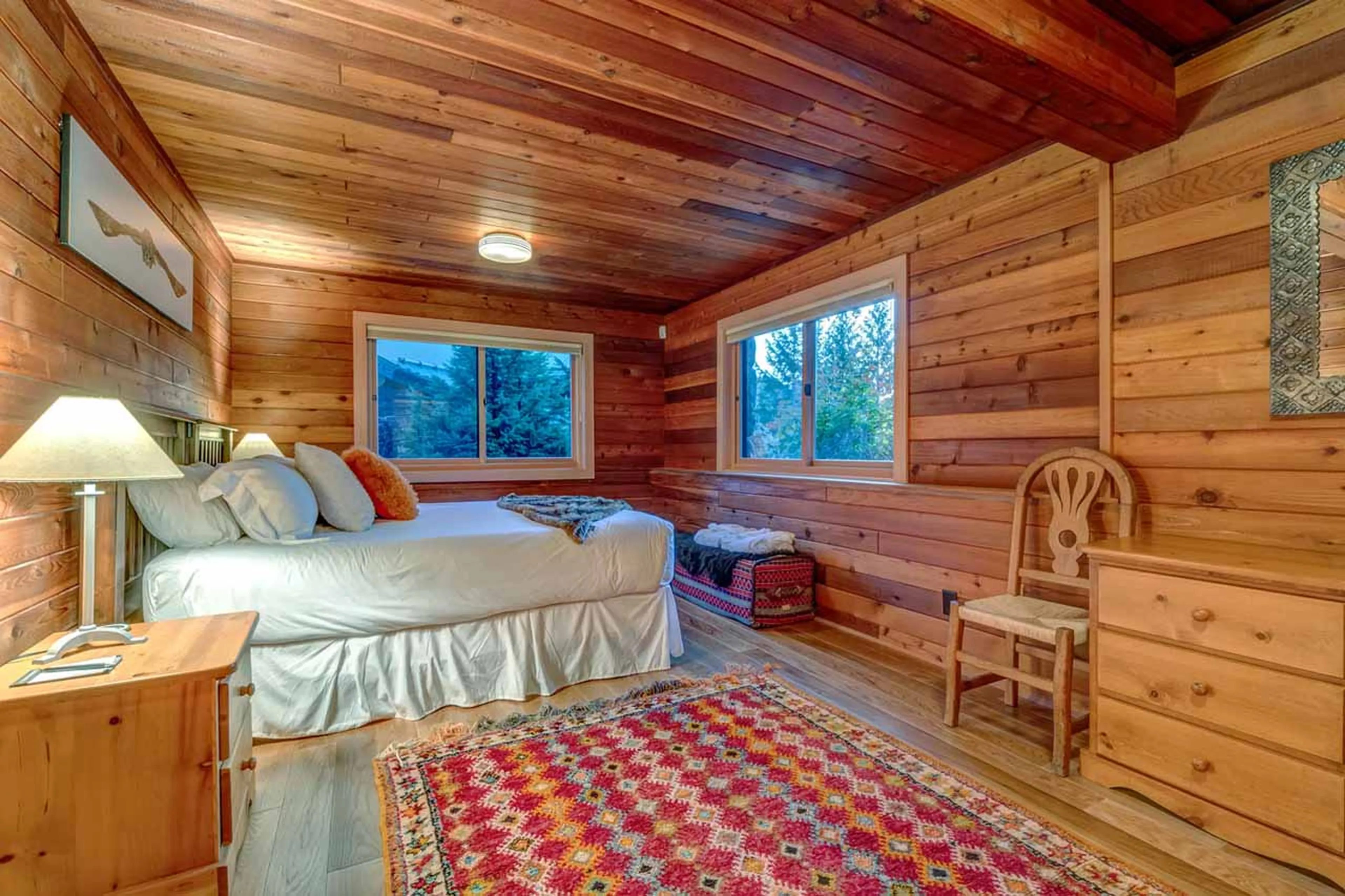 Bedroom 1 at Snowridge Chalet 7 in Whistler