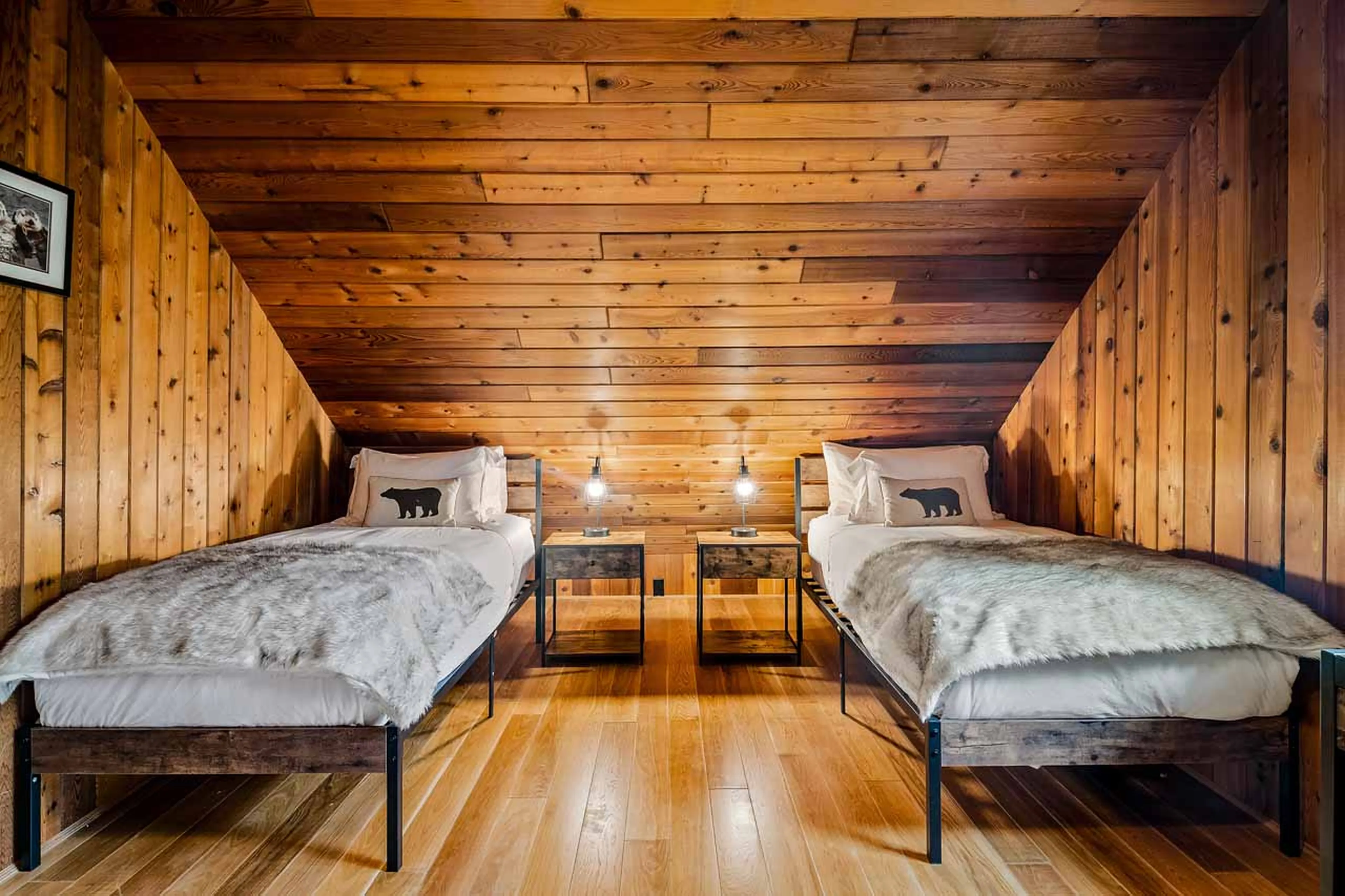 Bedroom 3 bed at Snowridge Chalet 7 in Whistler