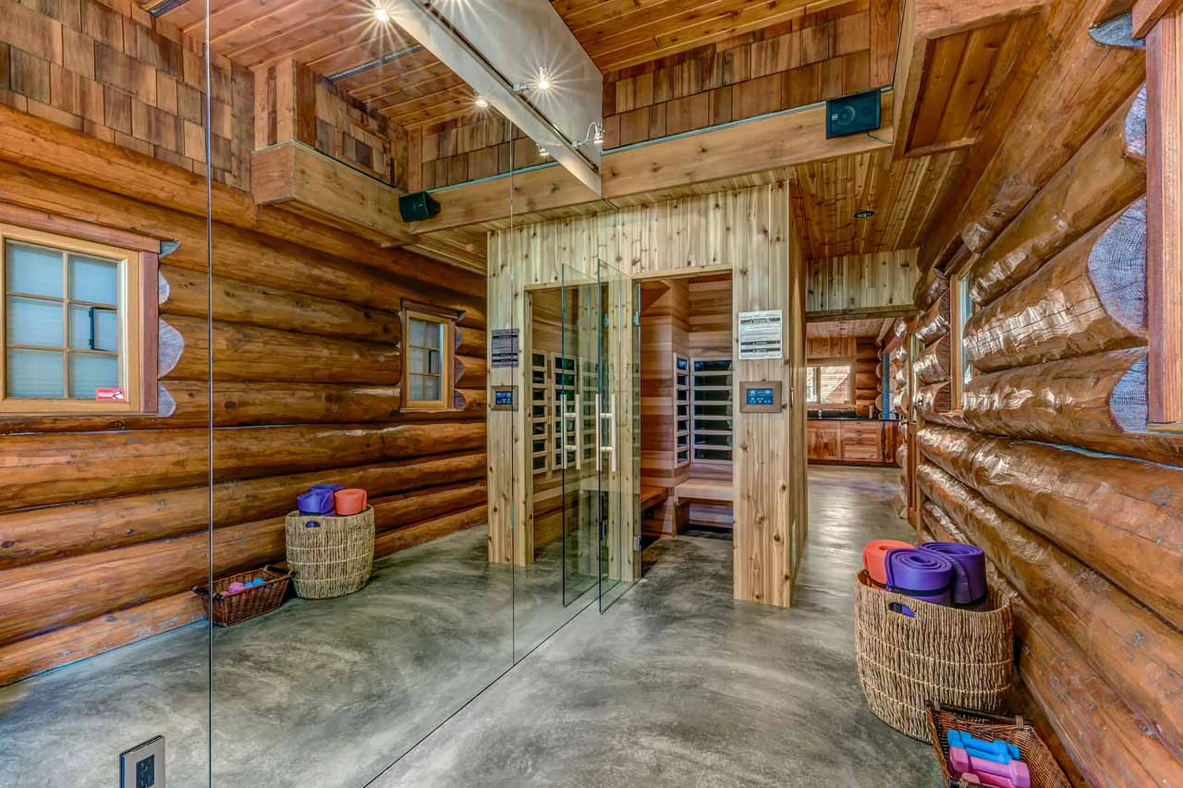 Yoga area at Snowridge Chalet 7 in Whistler