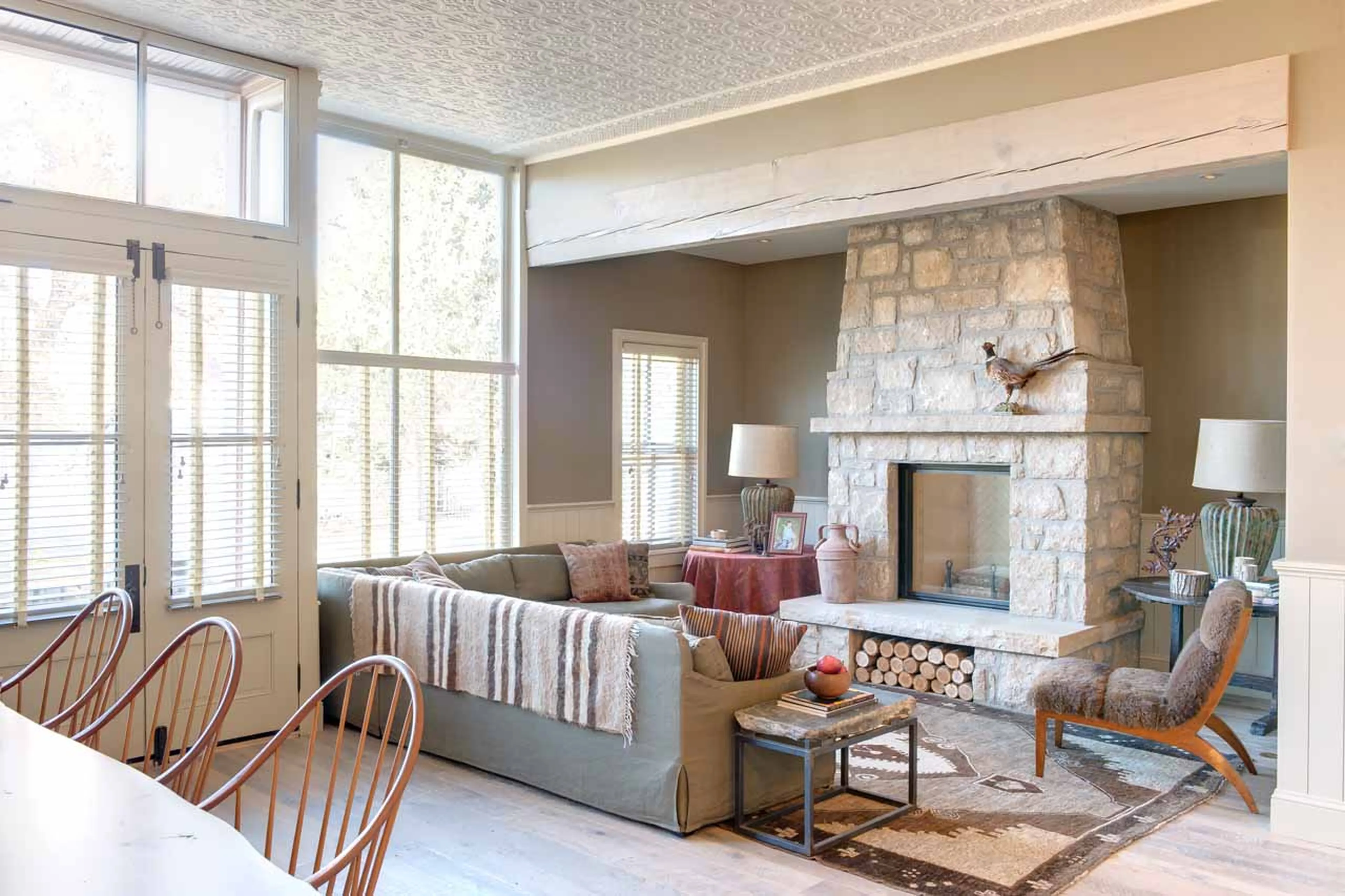 Living area at Sopris House in Crested Butte