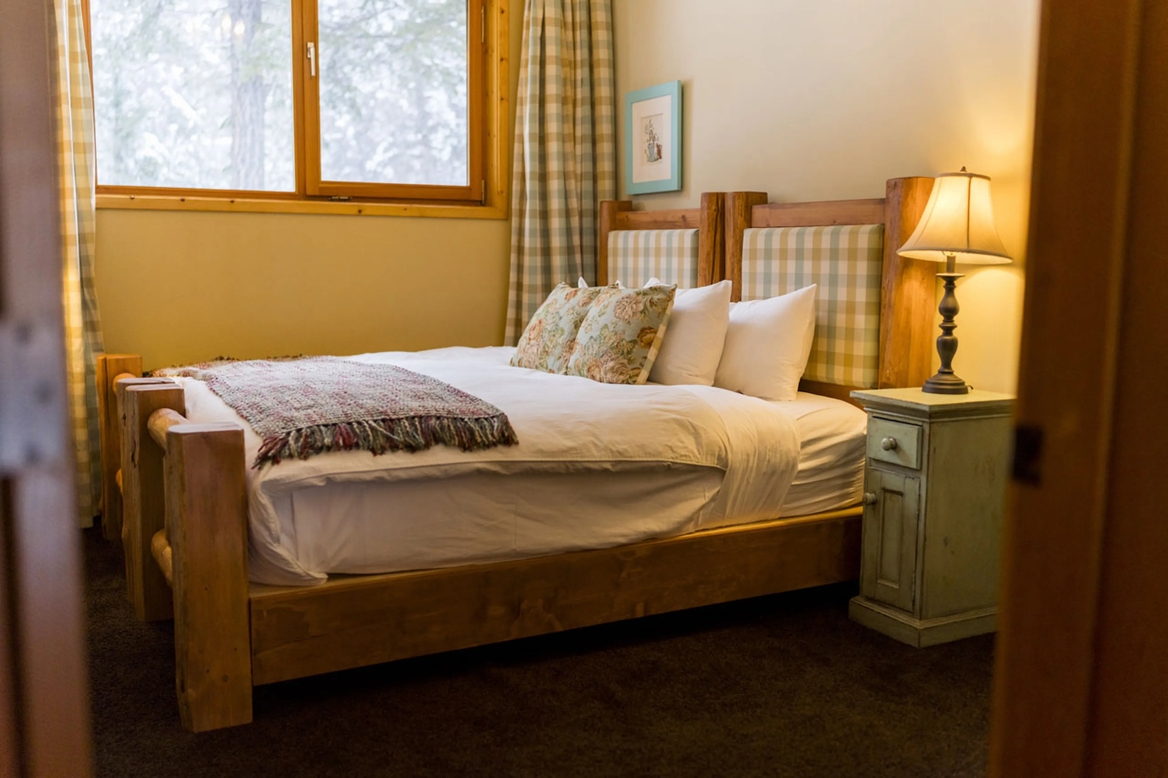 Bedroom five at Spirit Bear Lodge in South Chilcotin, British Columbia