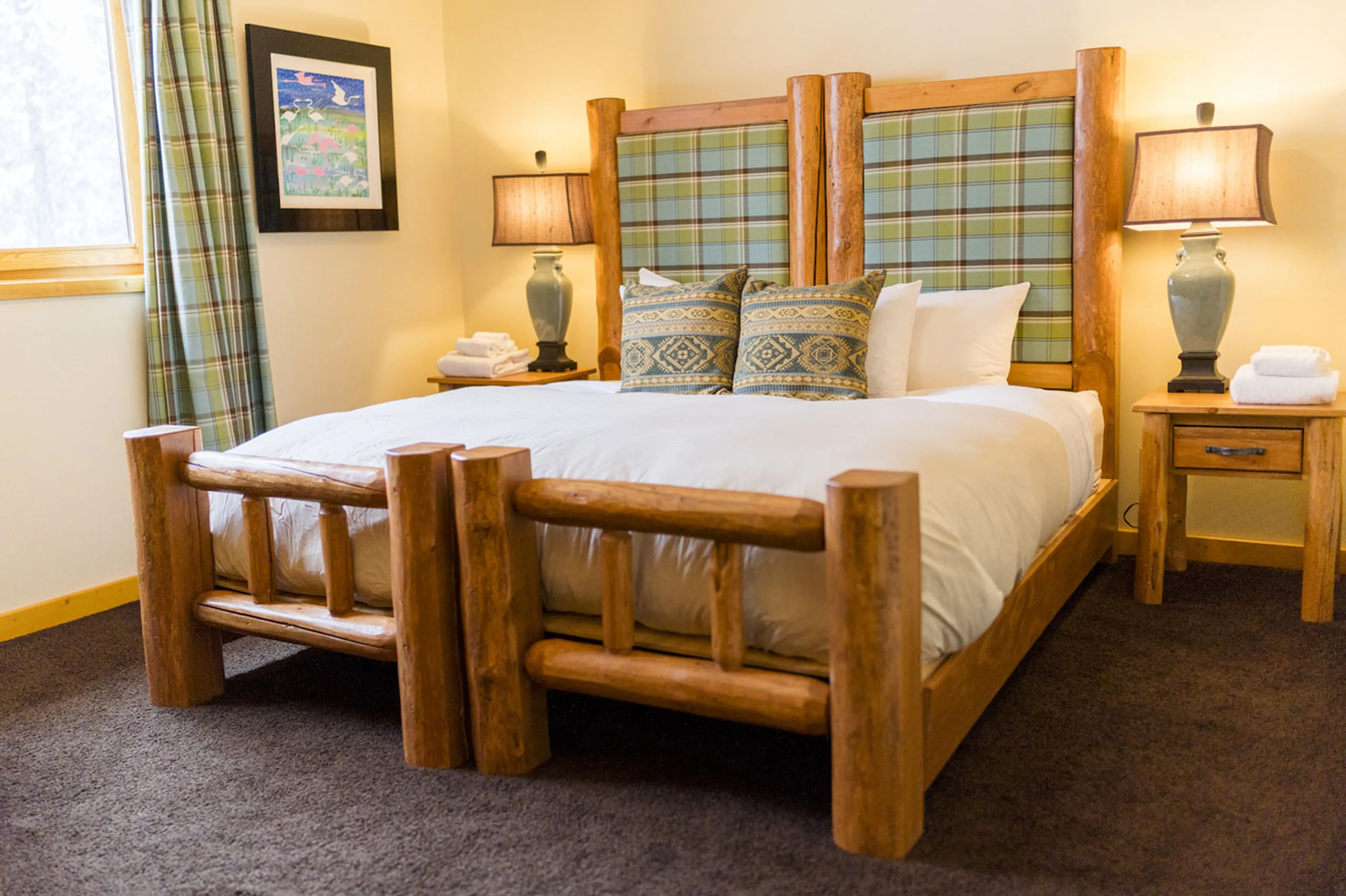 Bedroom six at Spirit Bear Lodge in South Chilcotin, British Columbia