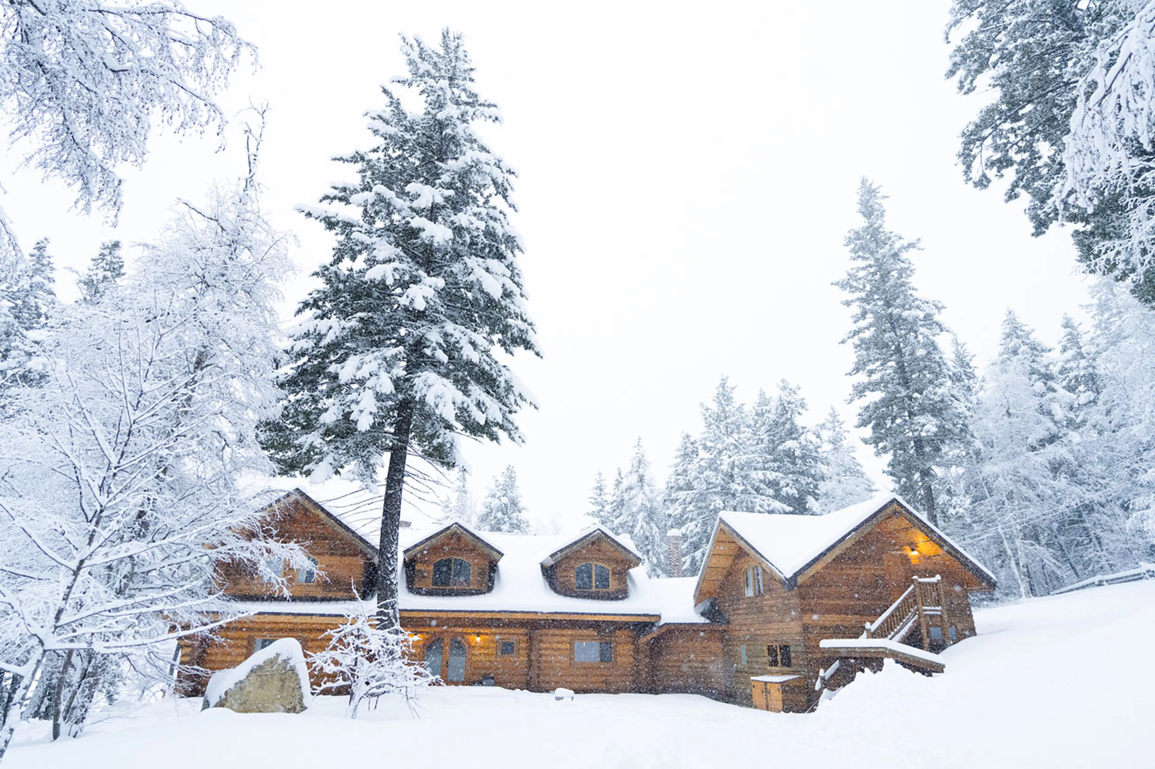 Tranquil surroundings of located in Gold Bridge, British Columbia, Canada, on the shores of Spirit B