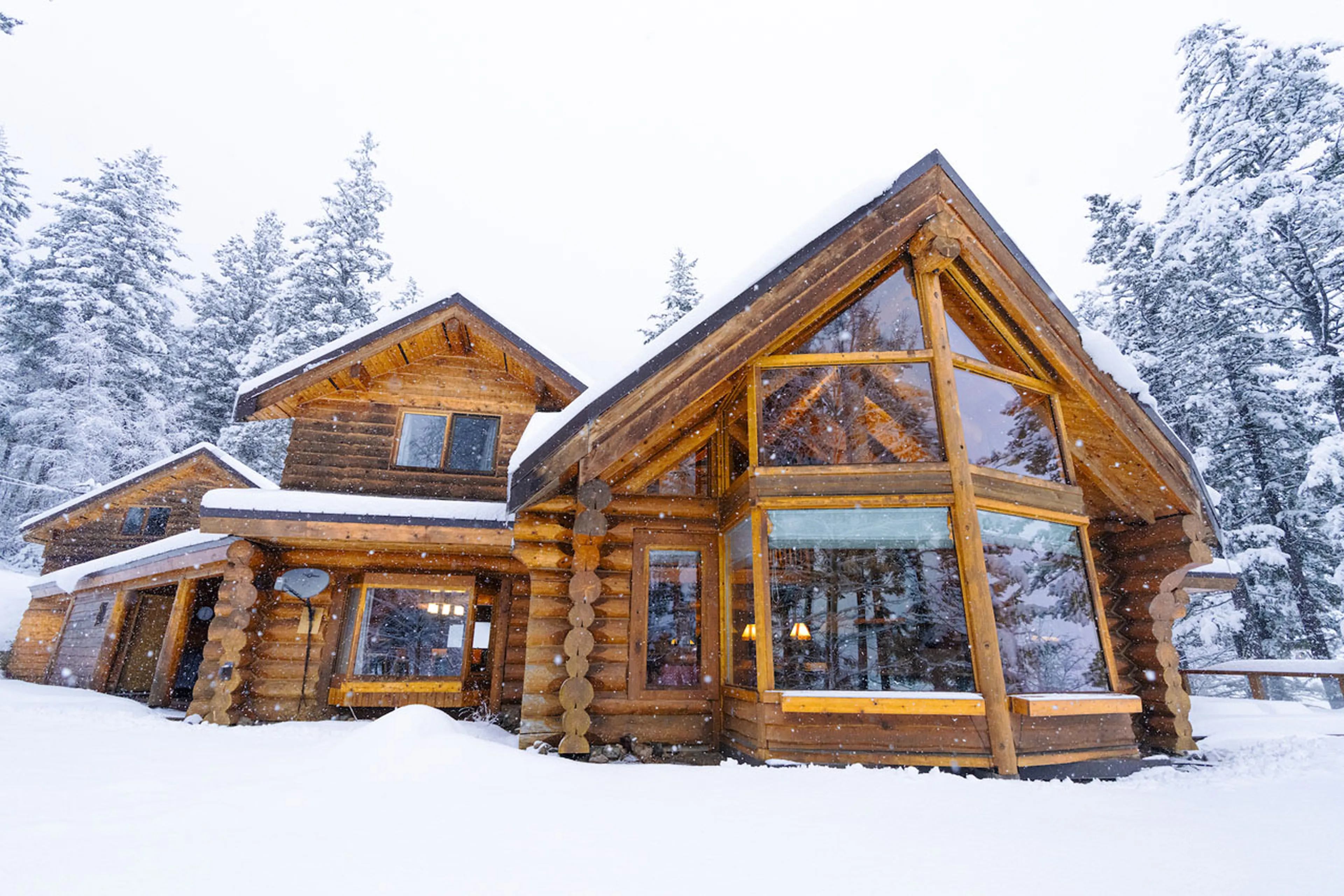 Exterior of Spirit Bear Lodge in South Chilcotin, British Columbia