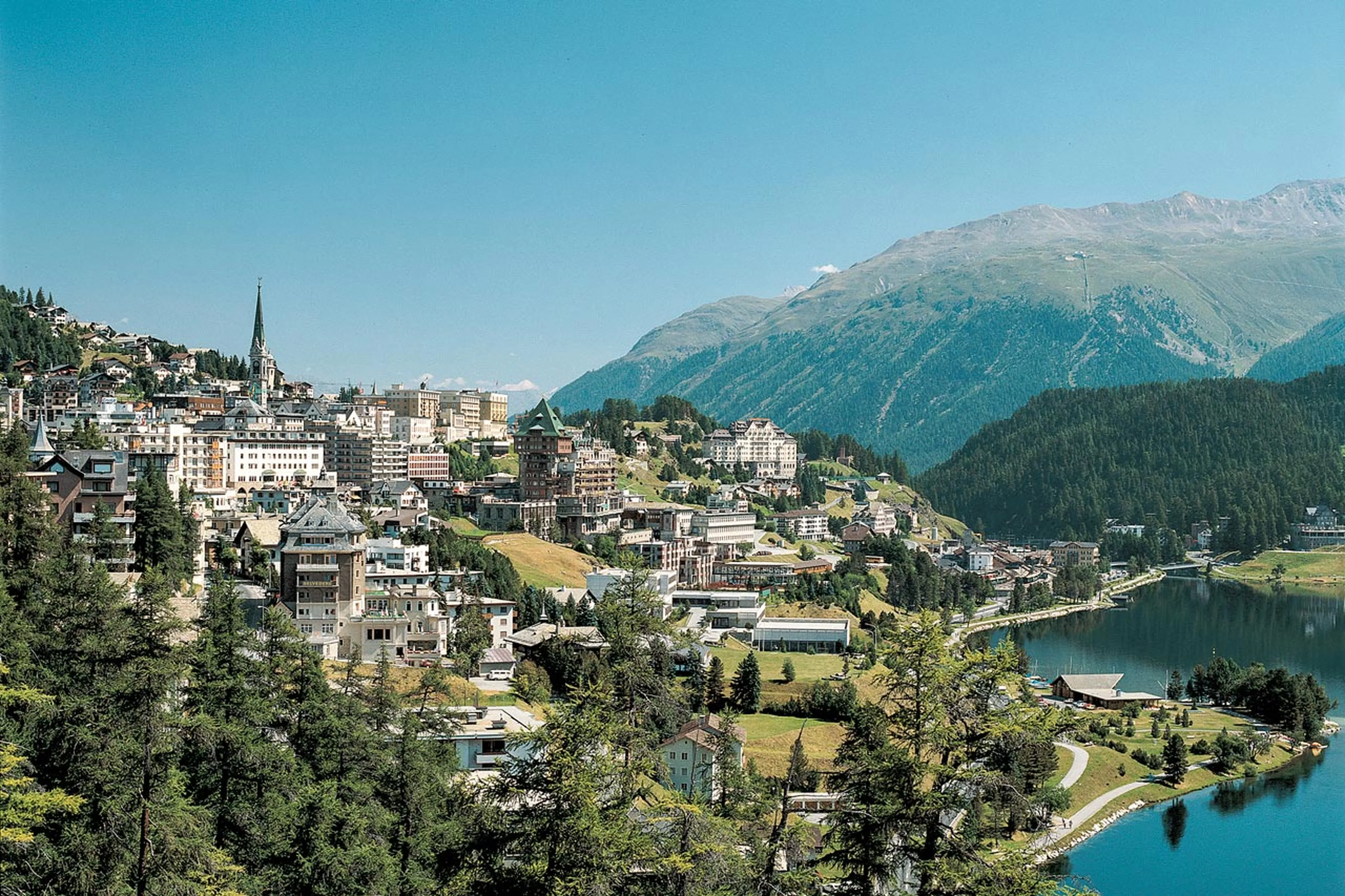 St Moritz in summer