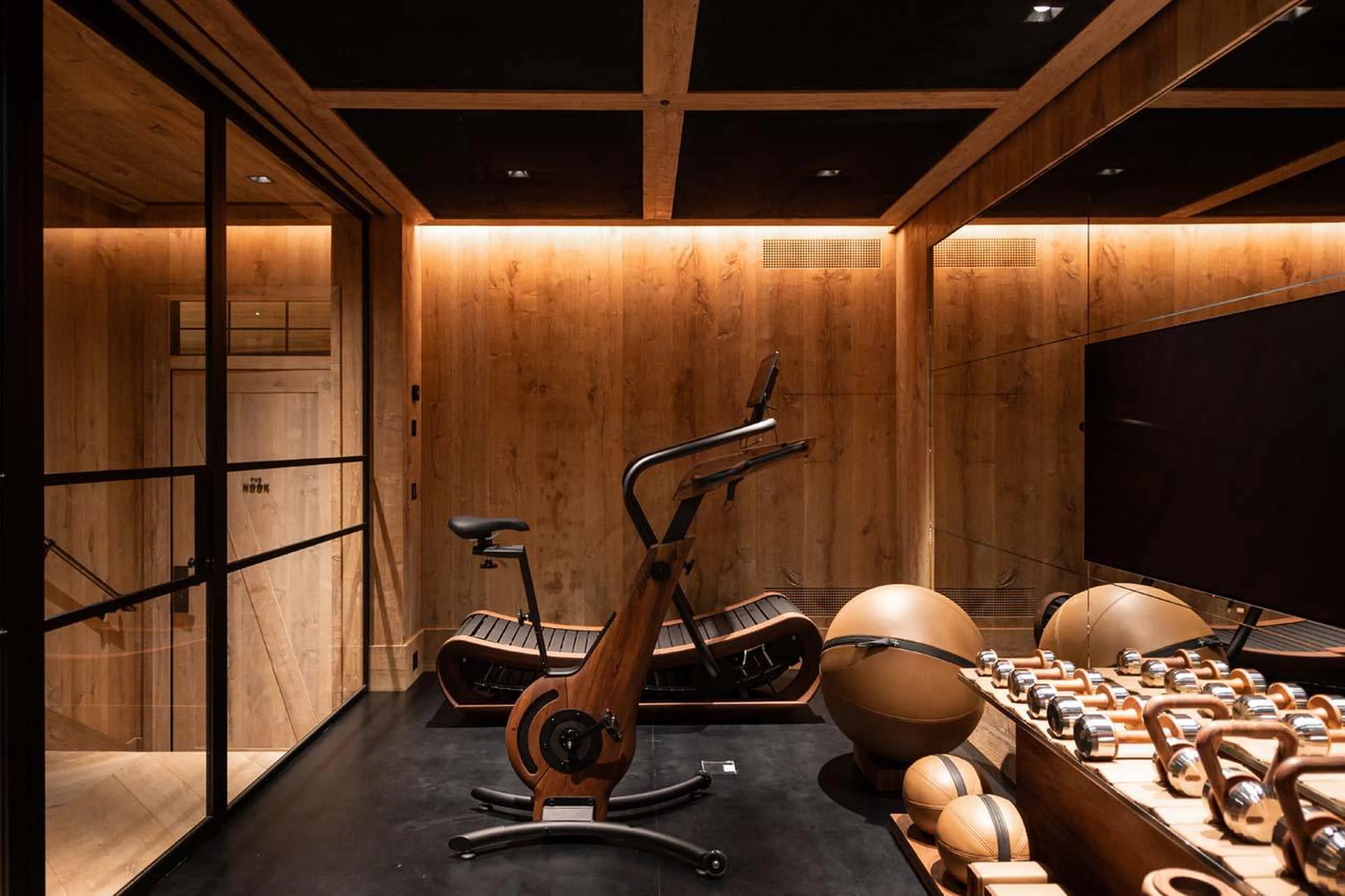 Modern gym at The Barn in Lech