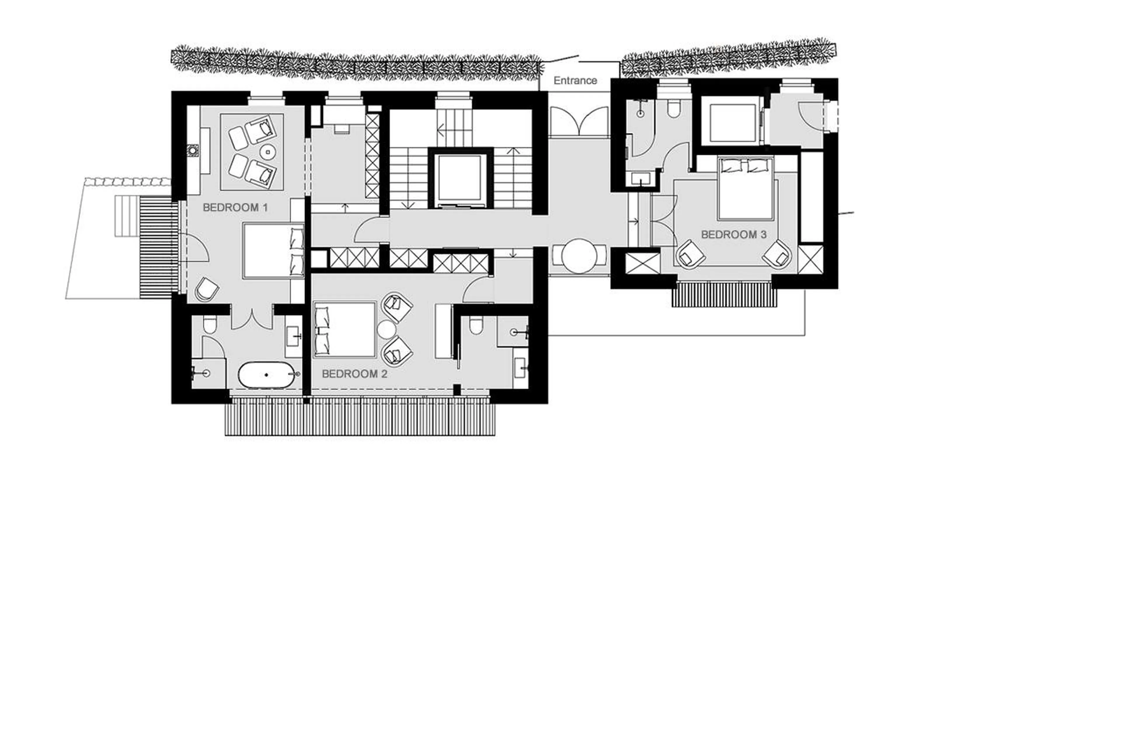 Level 2 floor plan of The Barn in Lech