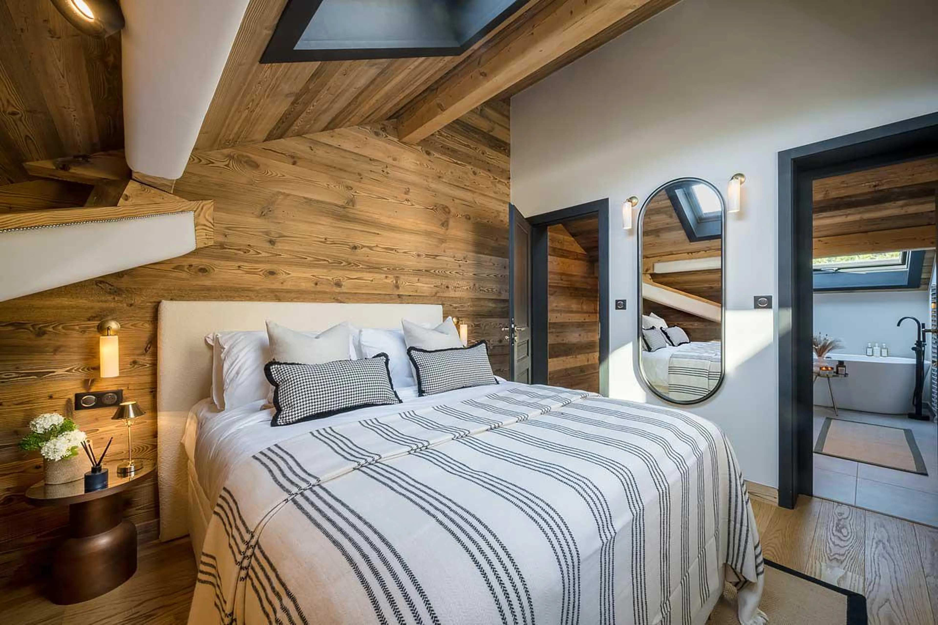 Bedroom two at The Bungo in Morzine