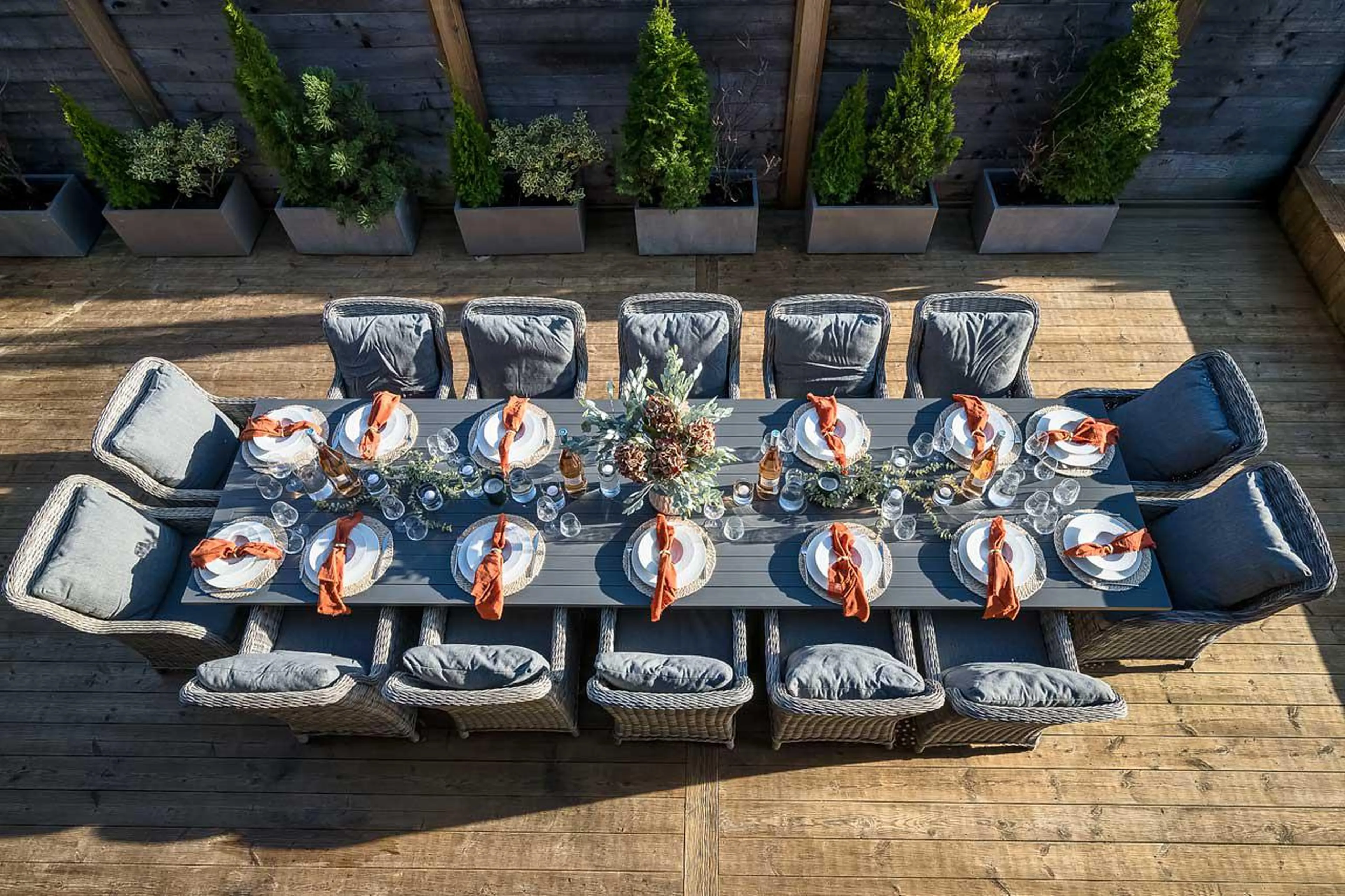 Al fresco dining at The Bungo in Morzine