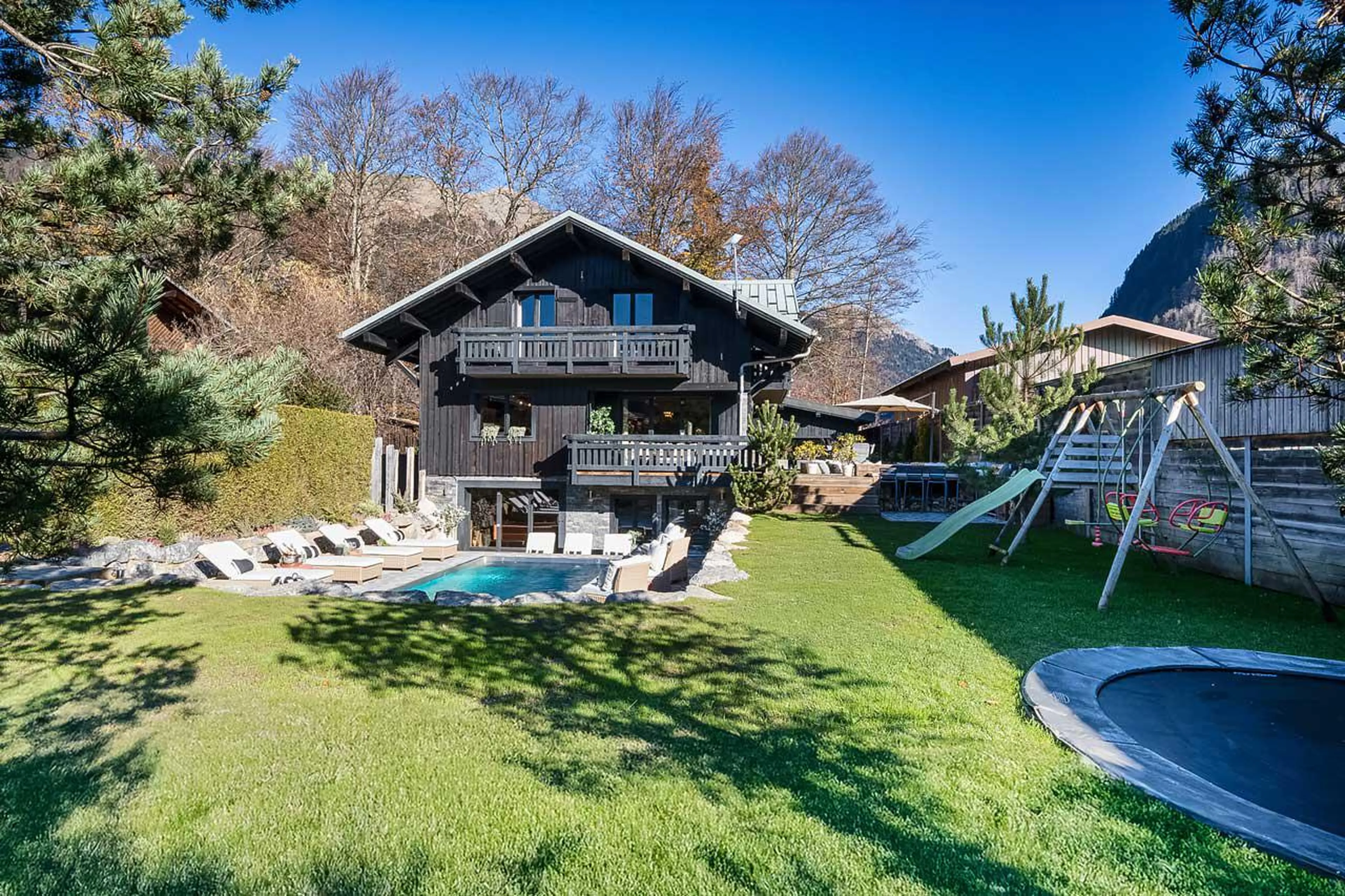 Garden at The Bungo in Morzine