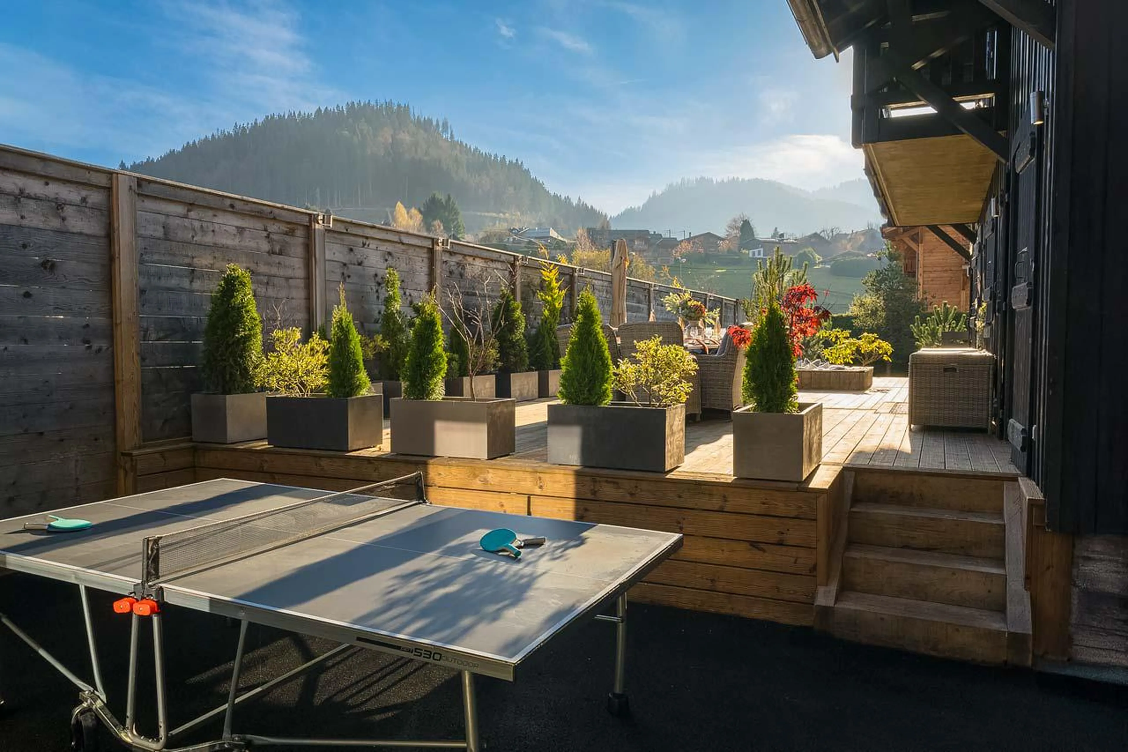 Summer ping pong at The Bungo in Morzine