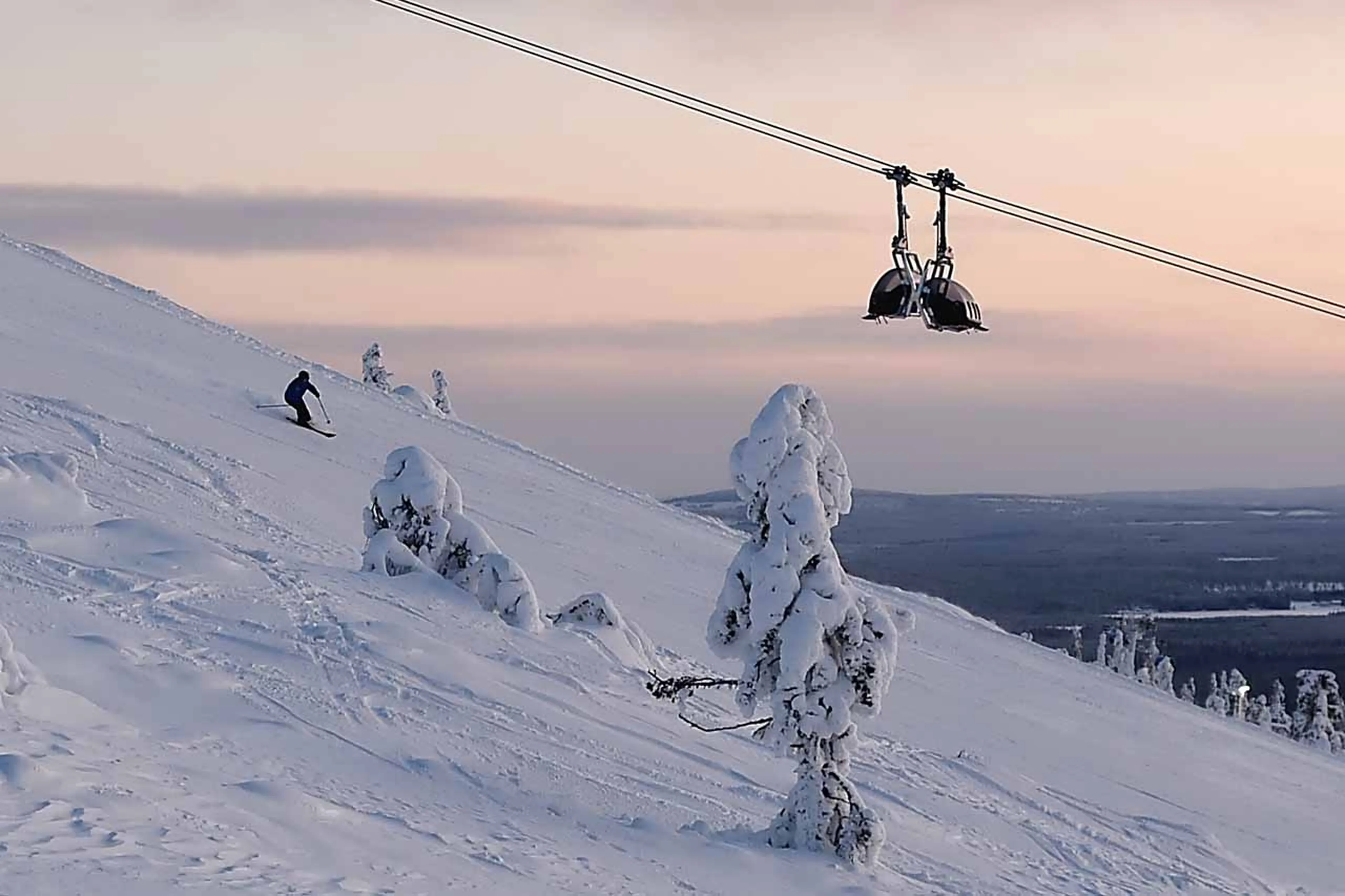 Nearby ski resort at The Fell Lodge, Finland
