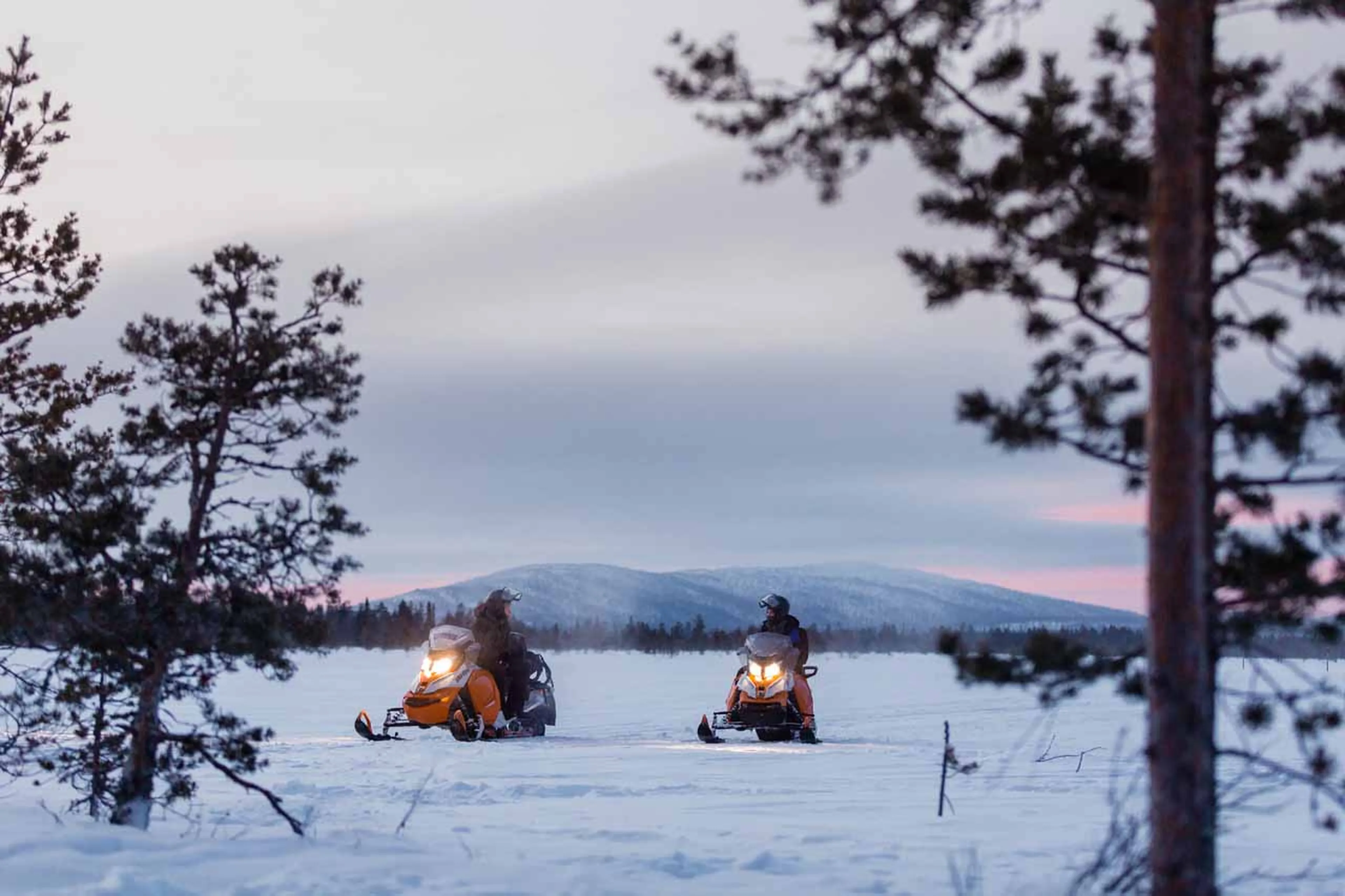 Snow mobiling at The Fell Lodge, Finland