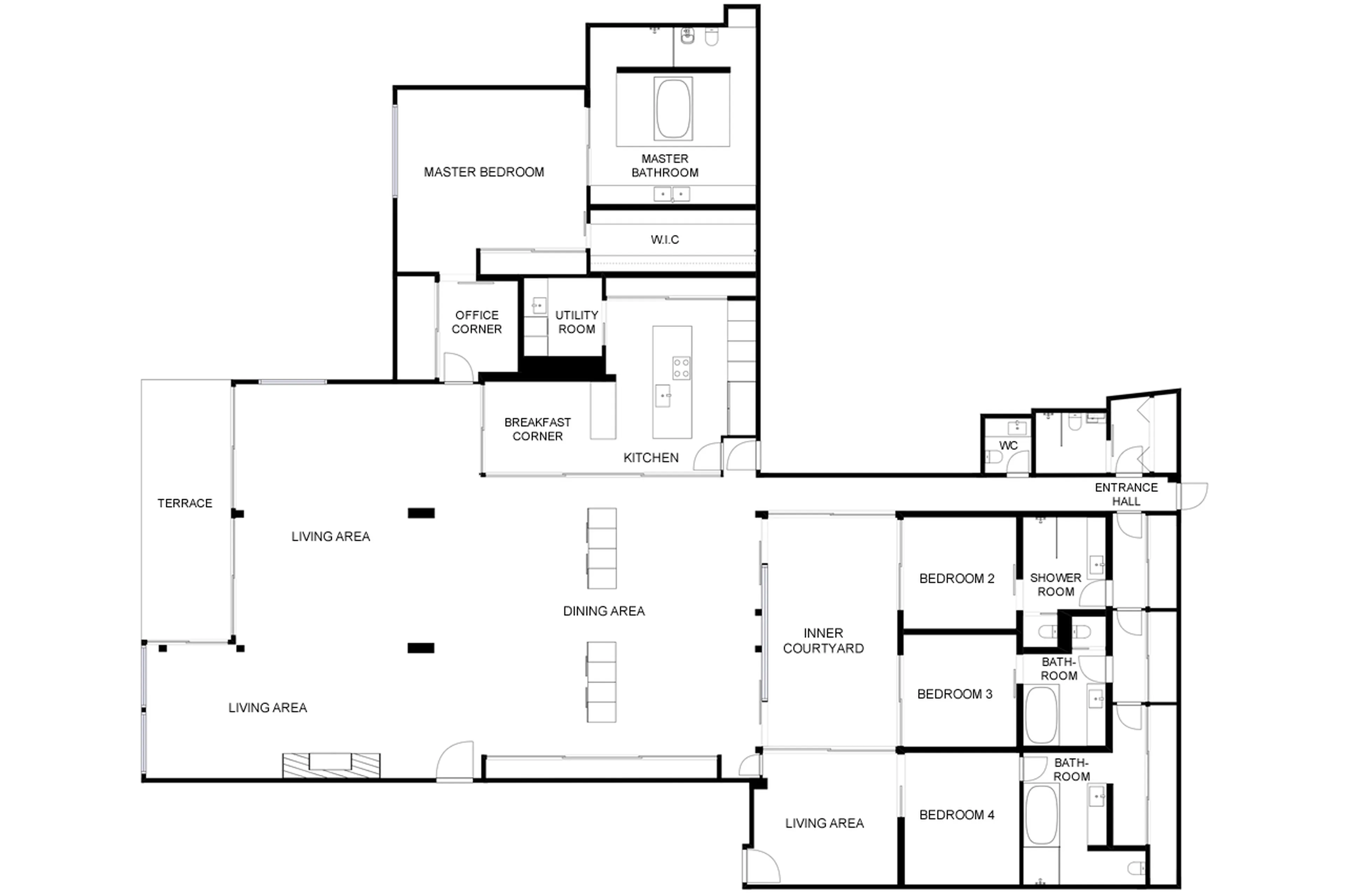 Floor plan for The Loft in St Moritz