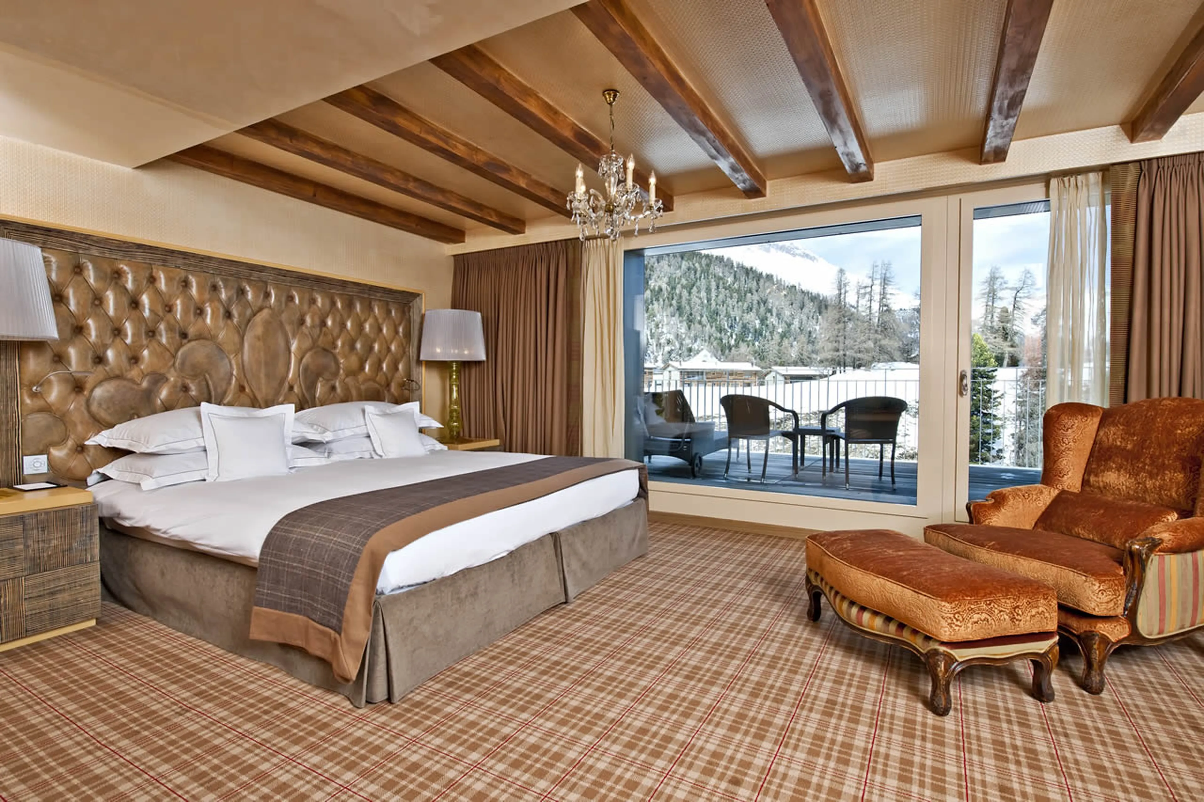 Third bedroom in The Penthouse in St Moritz