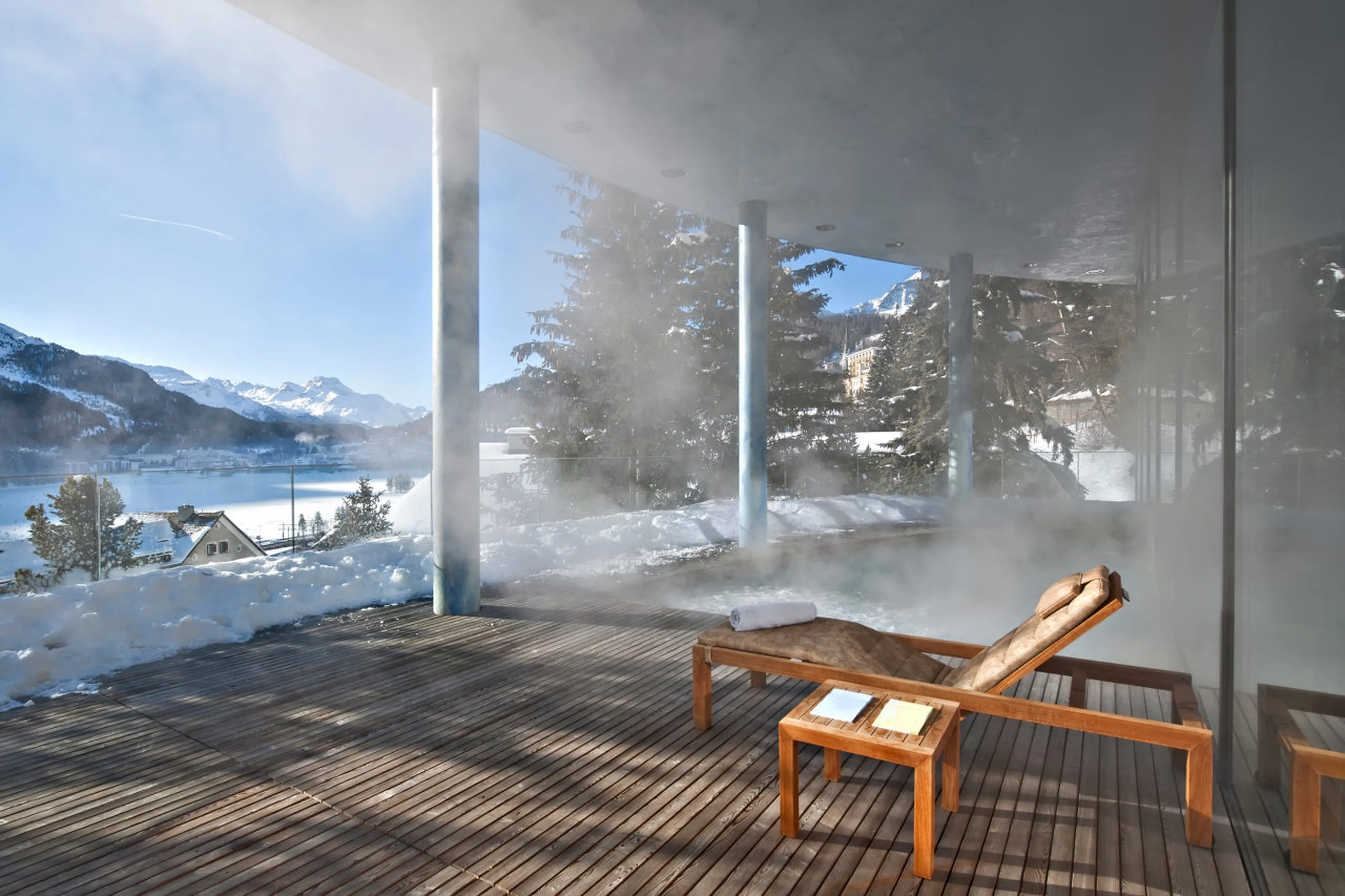 Hot tub of The Penthouse in St Moritz
