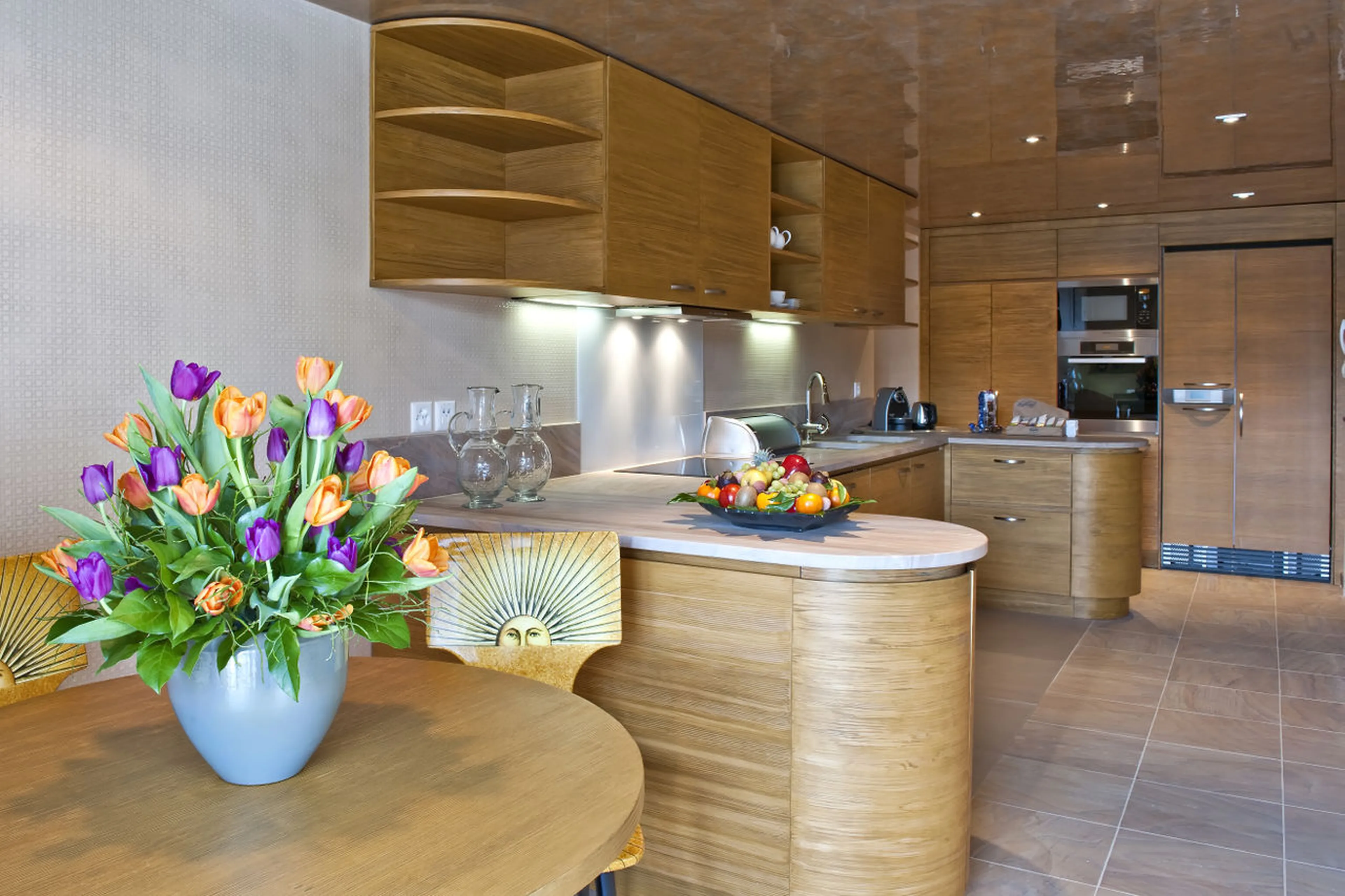 Kitchen in The Penthouse in St Moritz