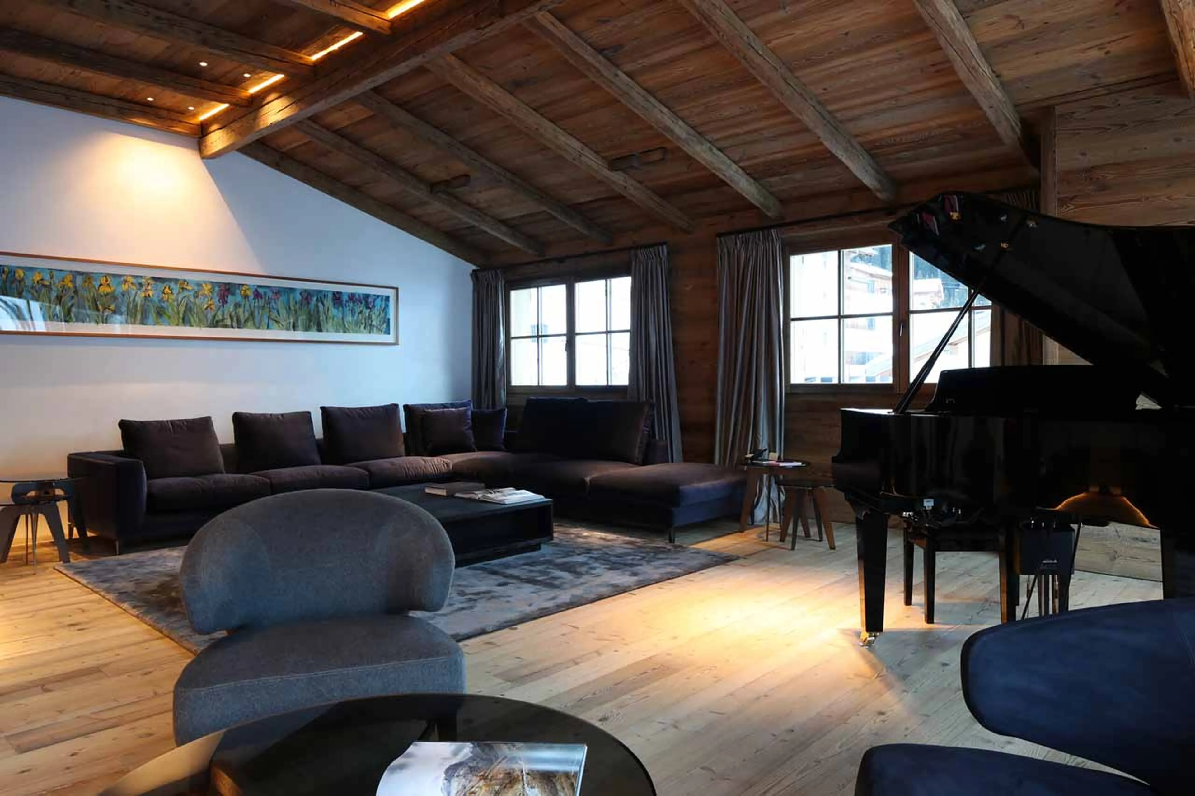Living area at Severins Residence in Lech