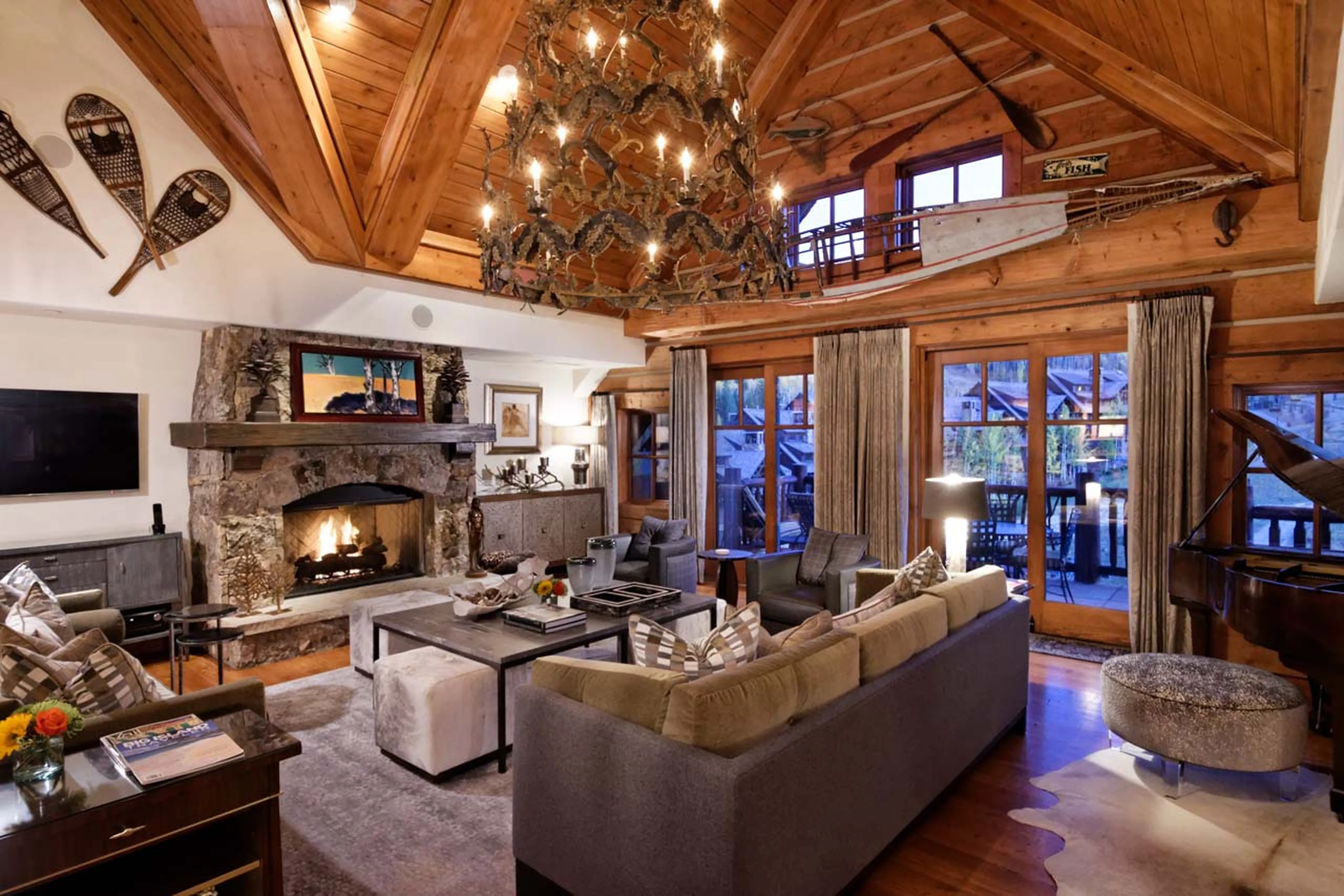 Living room in The West Wing in Beaver Creek