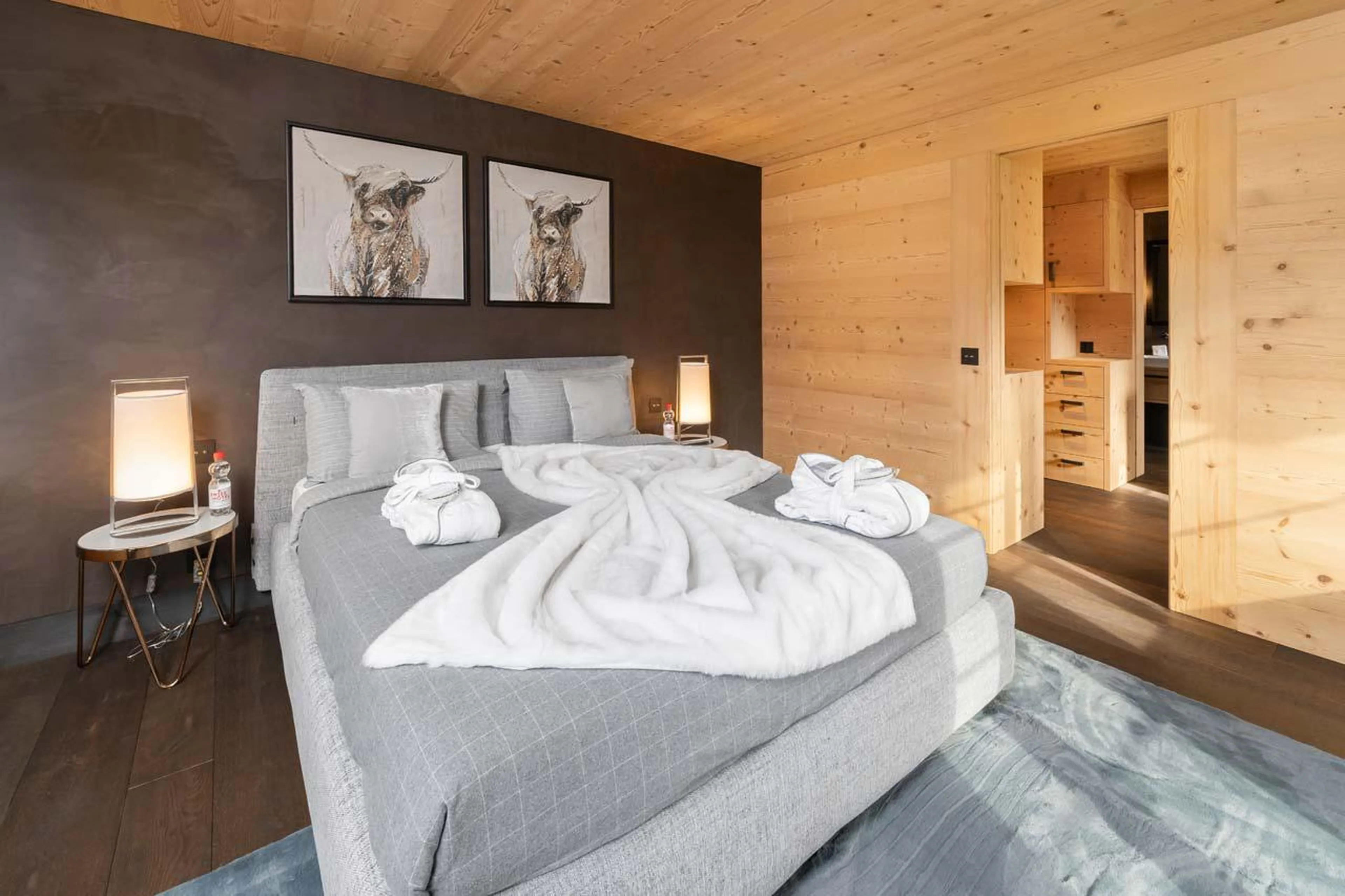 Double bedroom at Apartment Eggli in Gstaad
