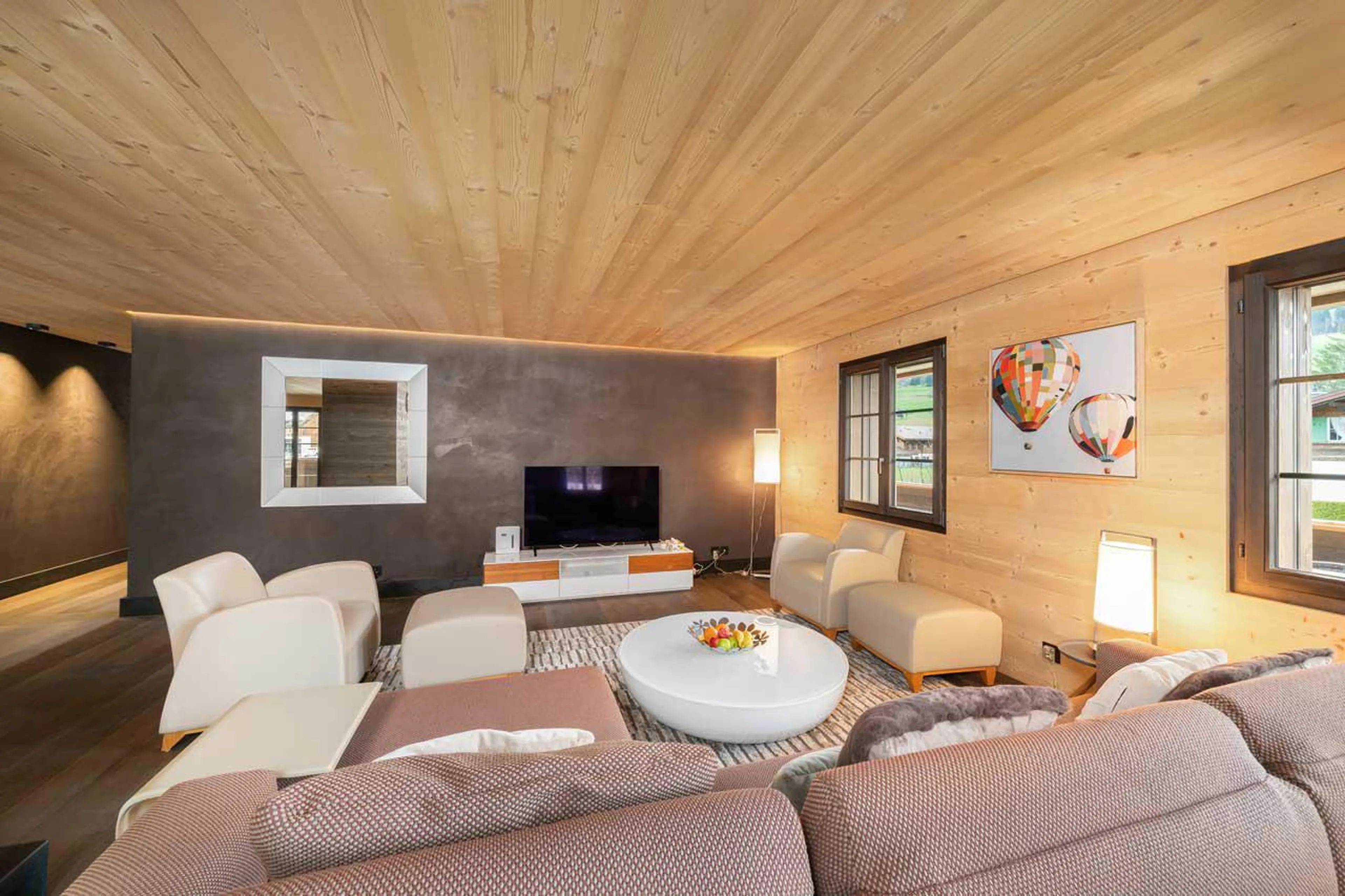 Cosy living area at Apartment Eggli in Gstaad