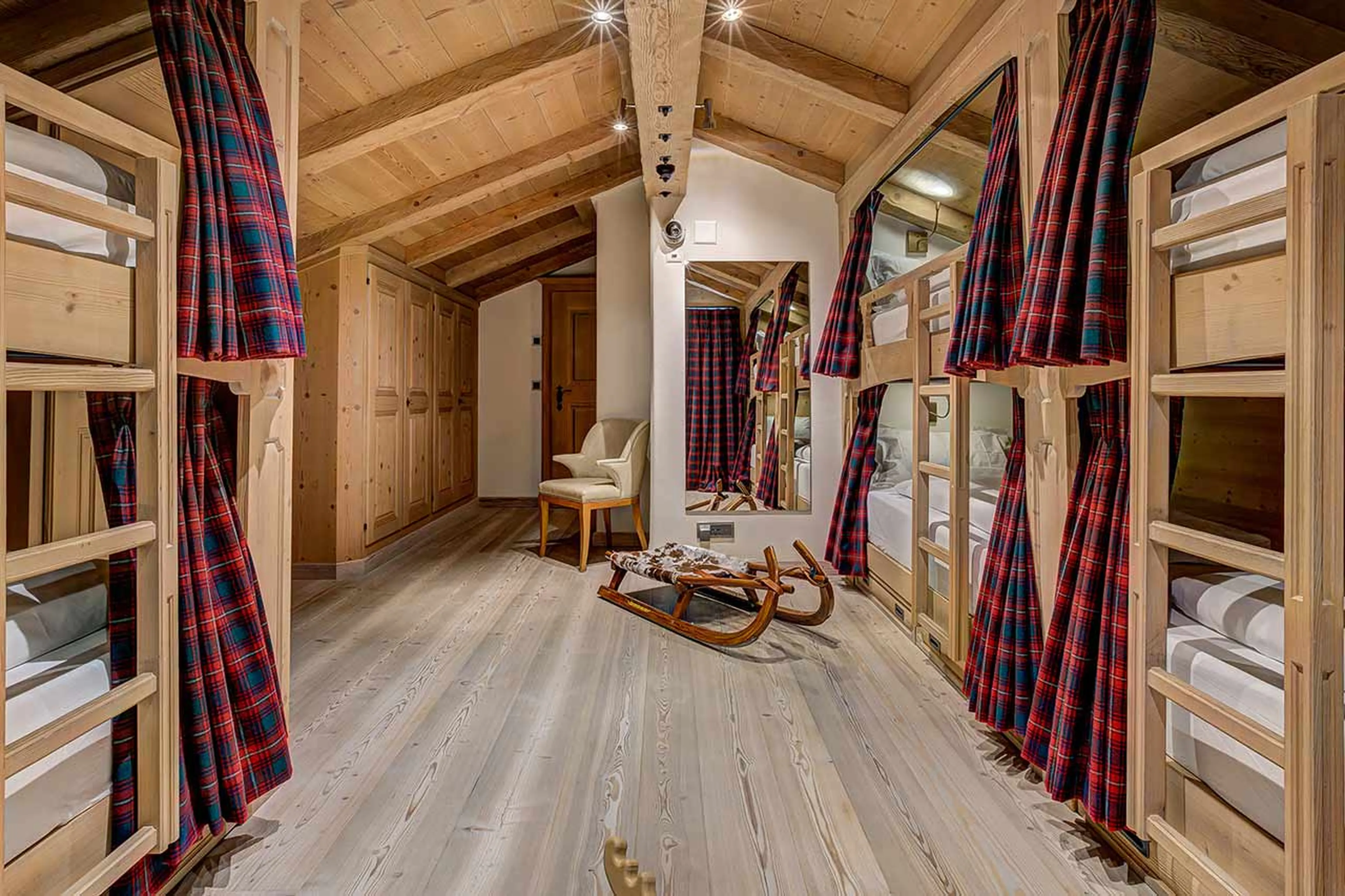 Bunk room at Tivoli Lodge in Davos