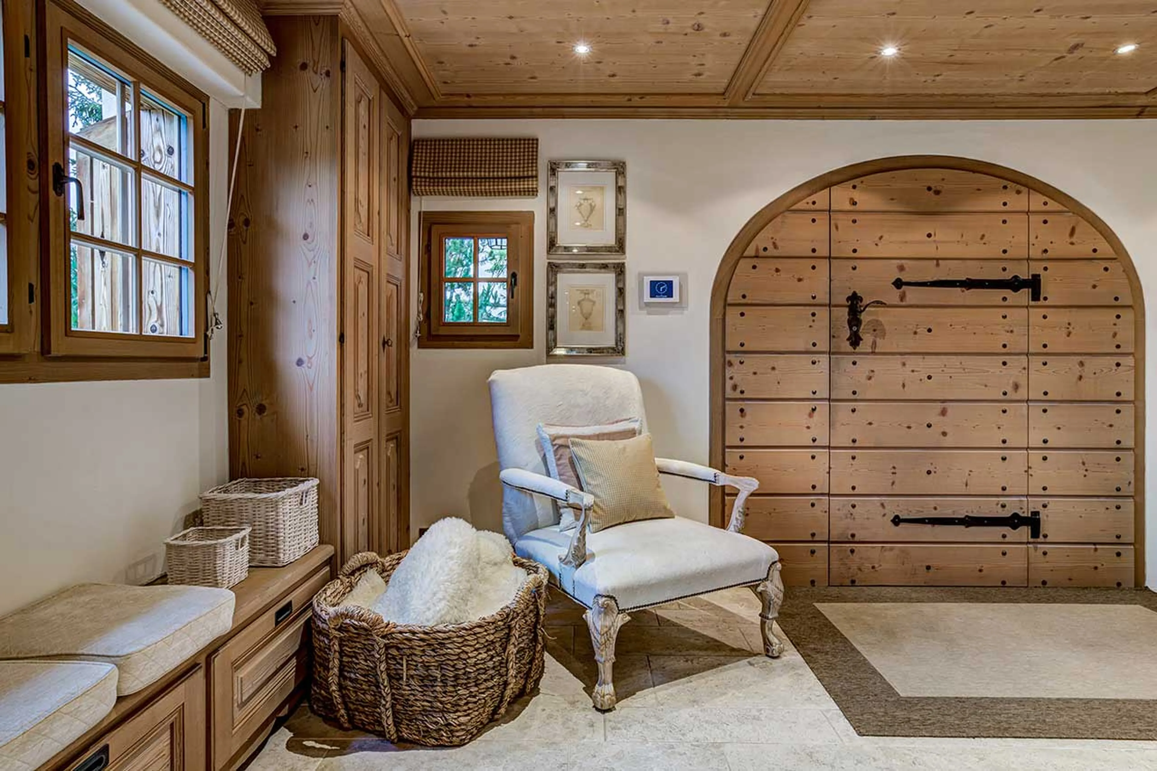 Front door of Tivoli Lodge in Davos