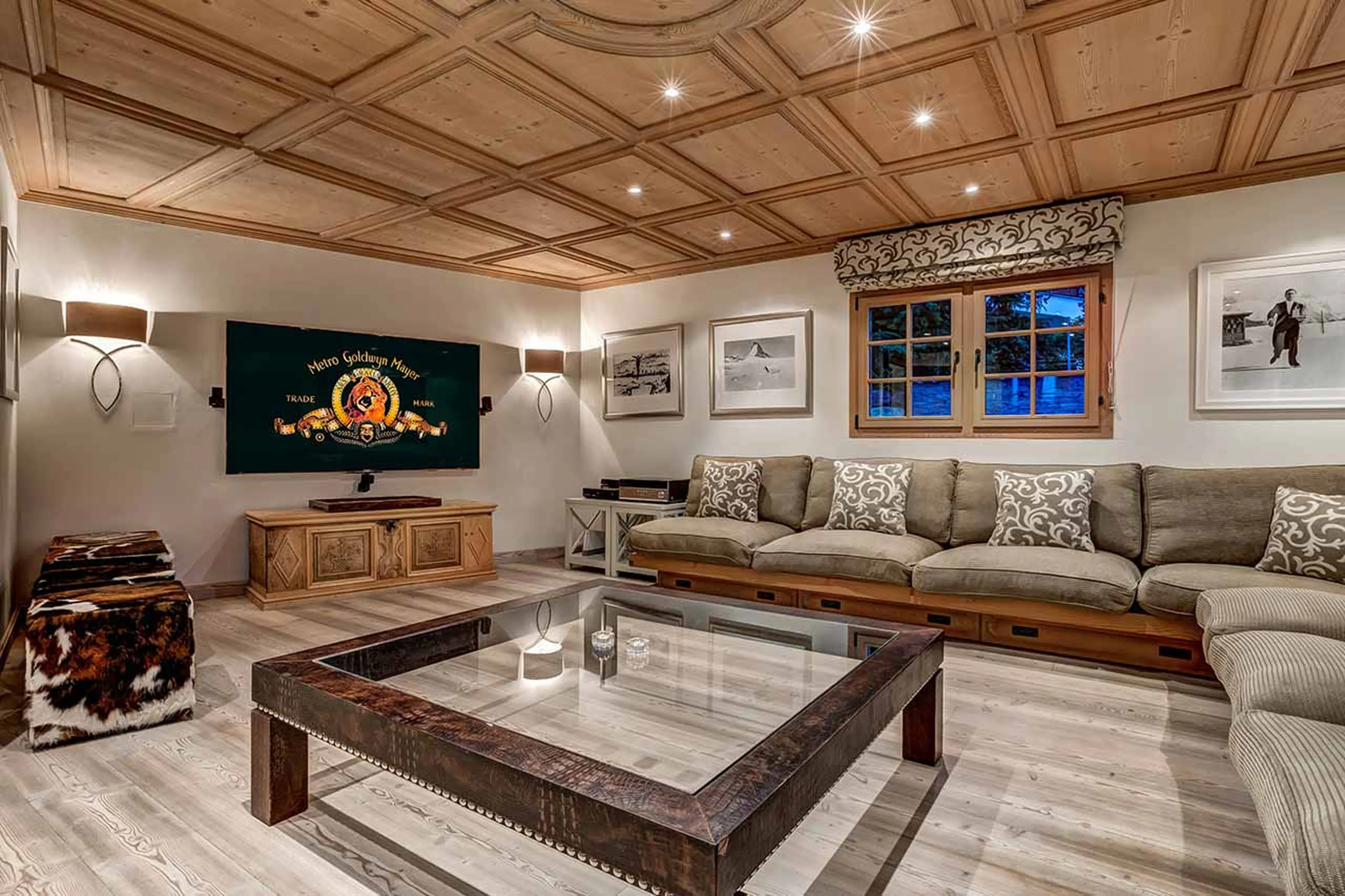 Media room at Tivoli Lodge in Davos