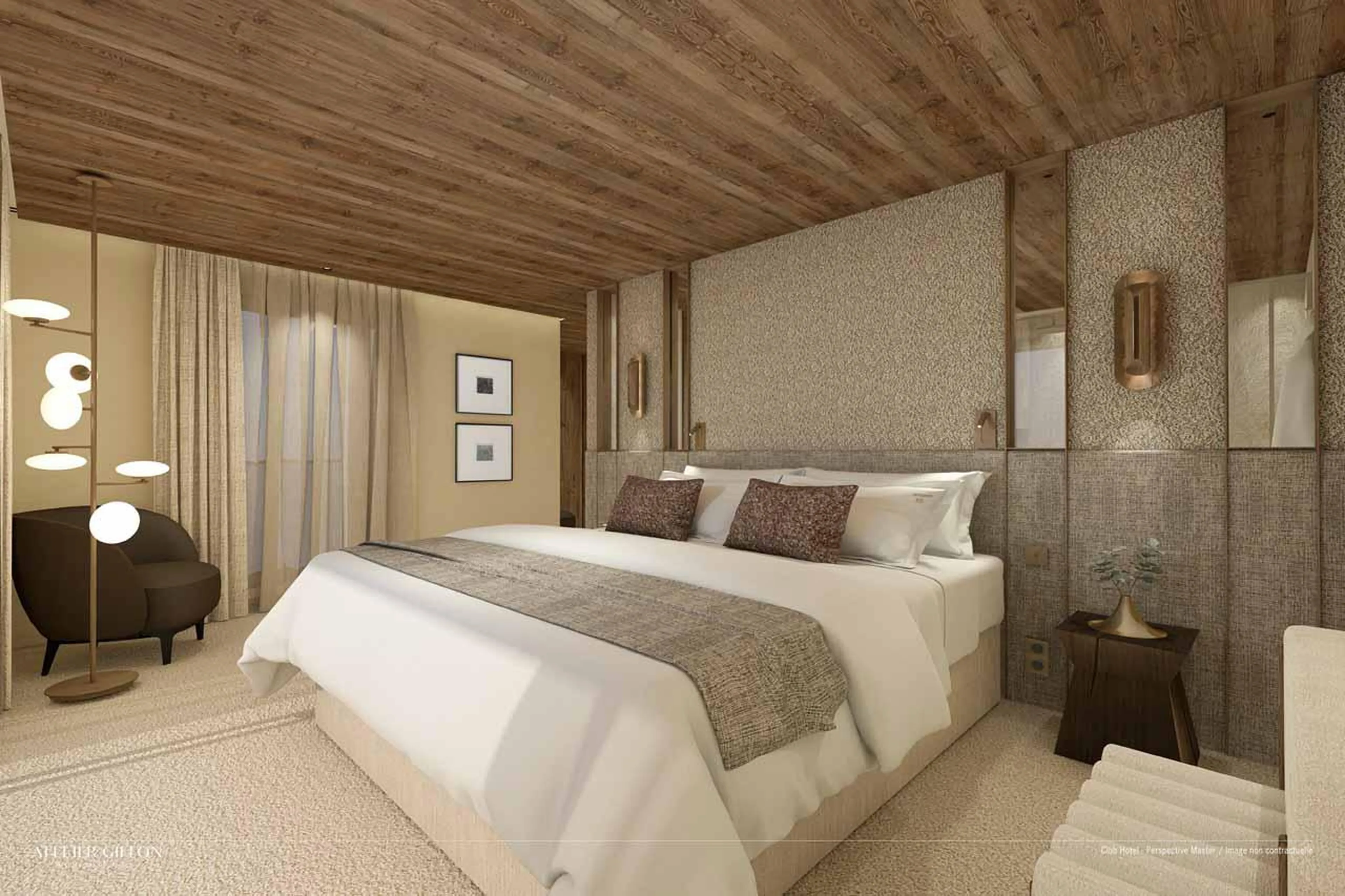 Double bedroom in Atmosphere Apartment 101, Courchevel 1850