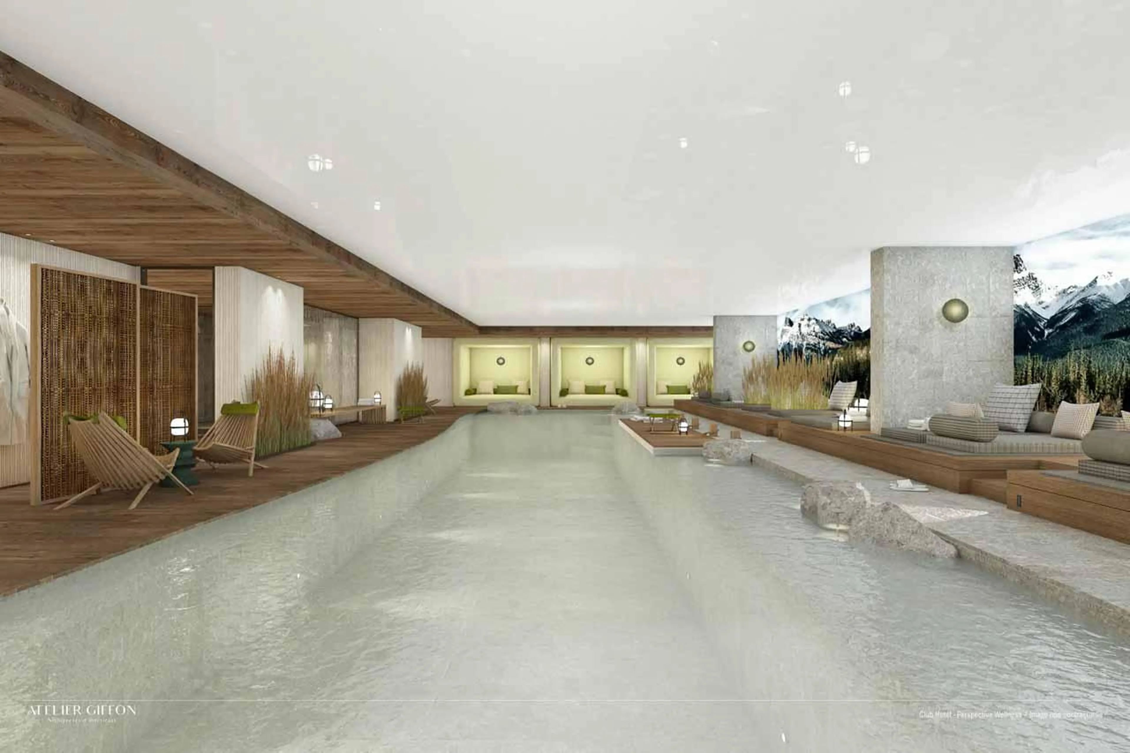 Swimming pool in Atmosphere Apartment 101, Courchevel 1850