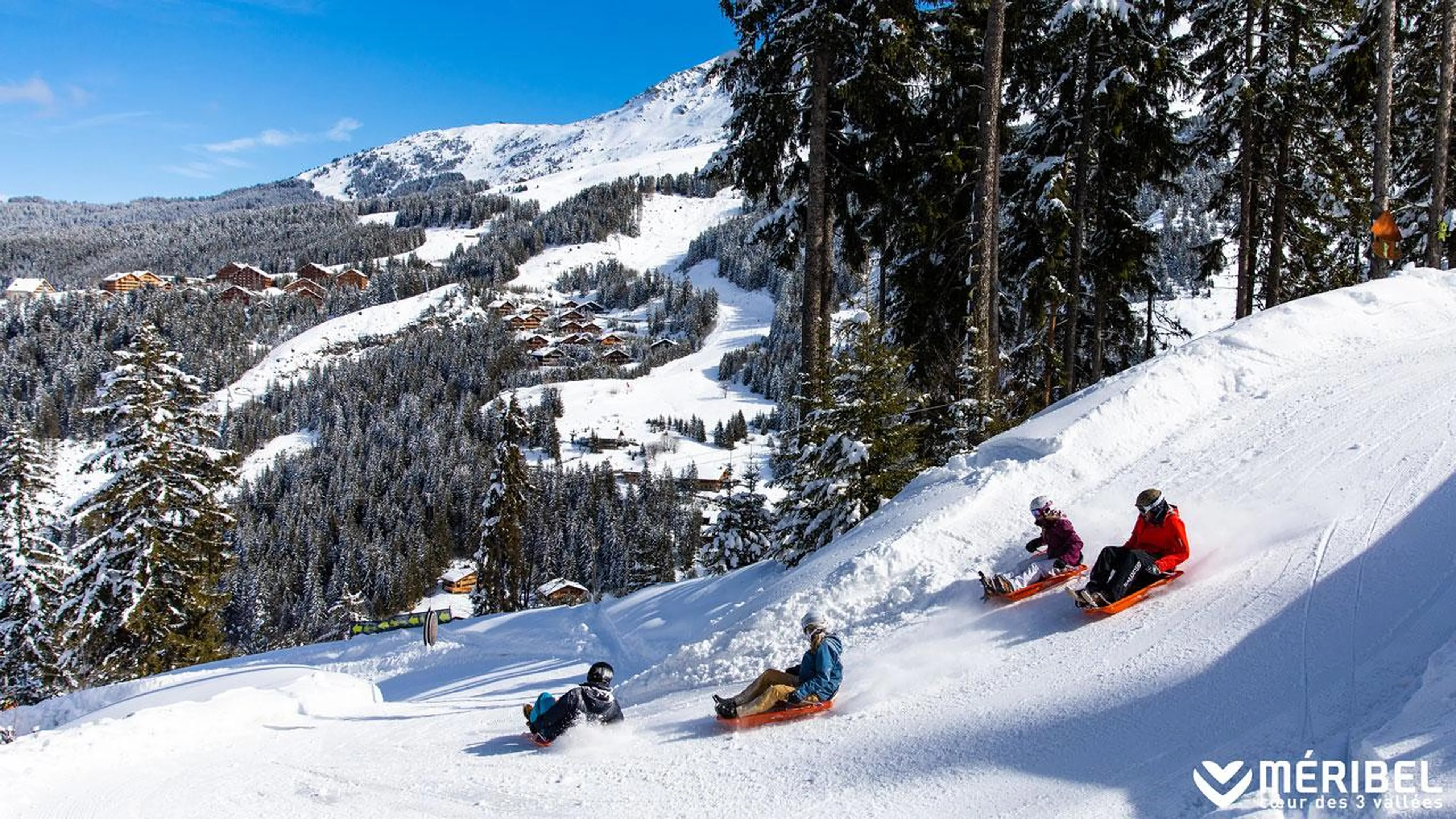 Toboganning in Meribel