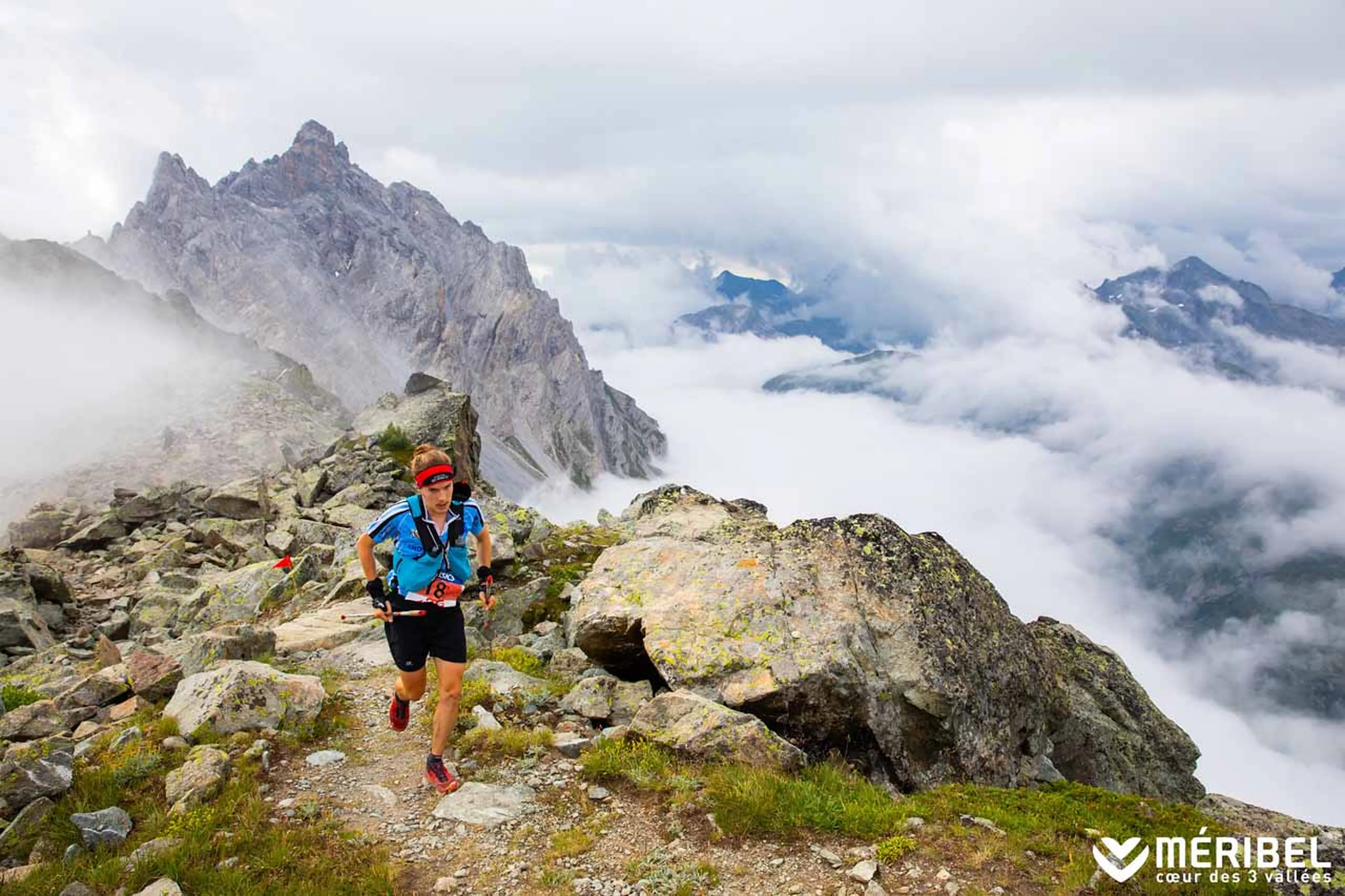 Trail running in Meribel in summer