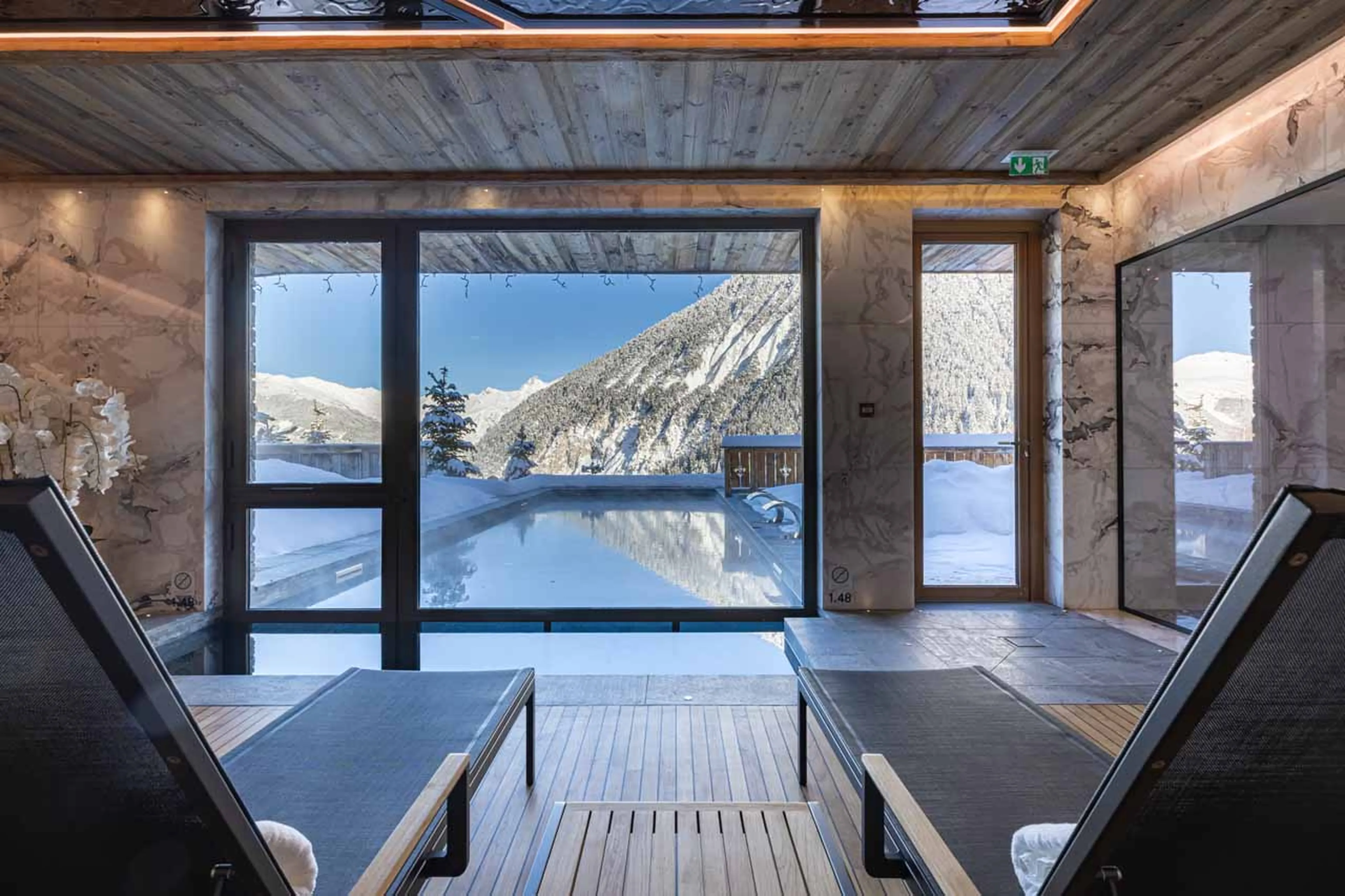 Spa area at Ultima Courchevel Signature Residence in Courchevel 1650