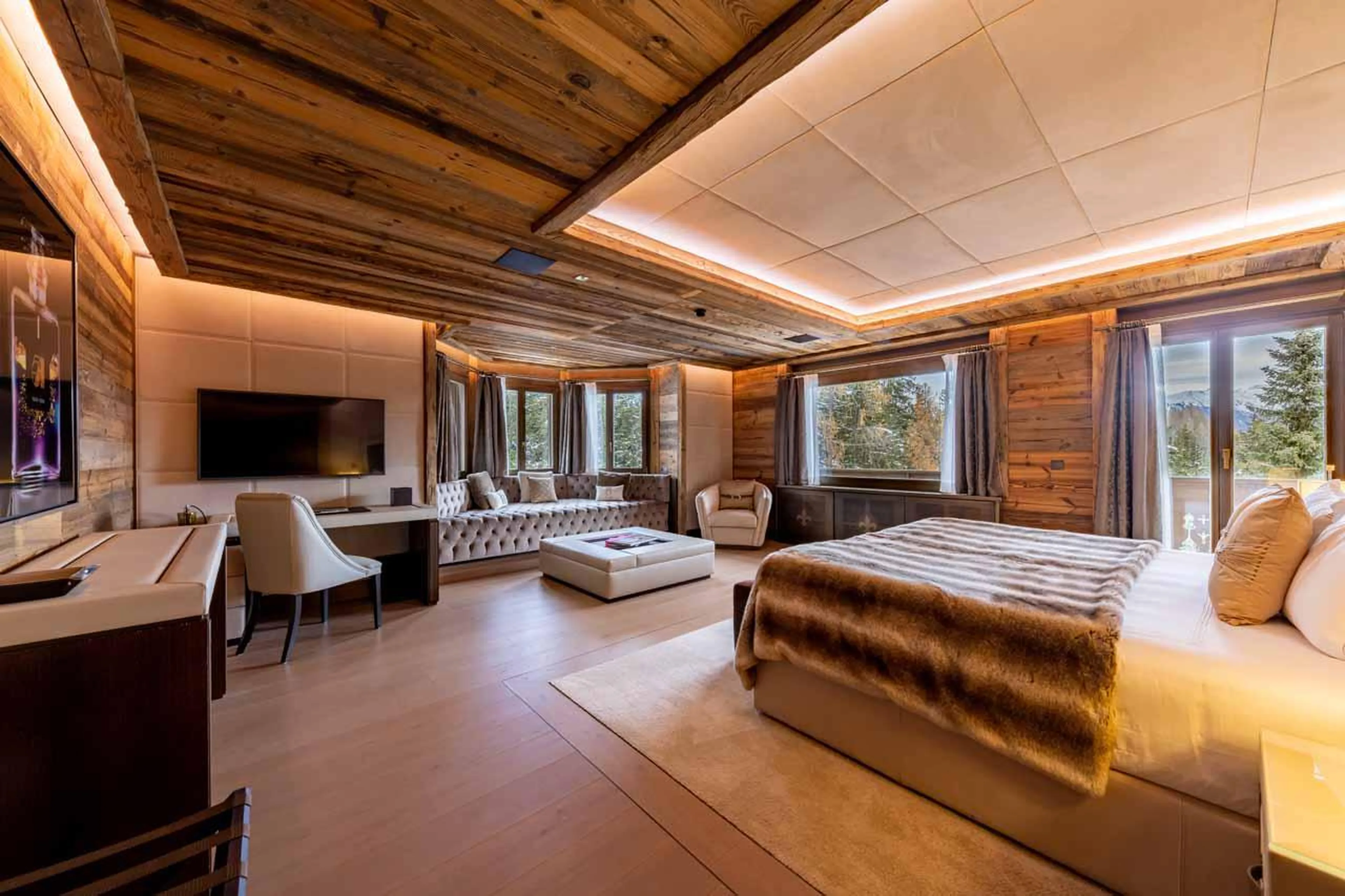 Bedroom three at Ultima Crans Montana 1