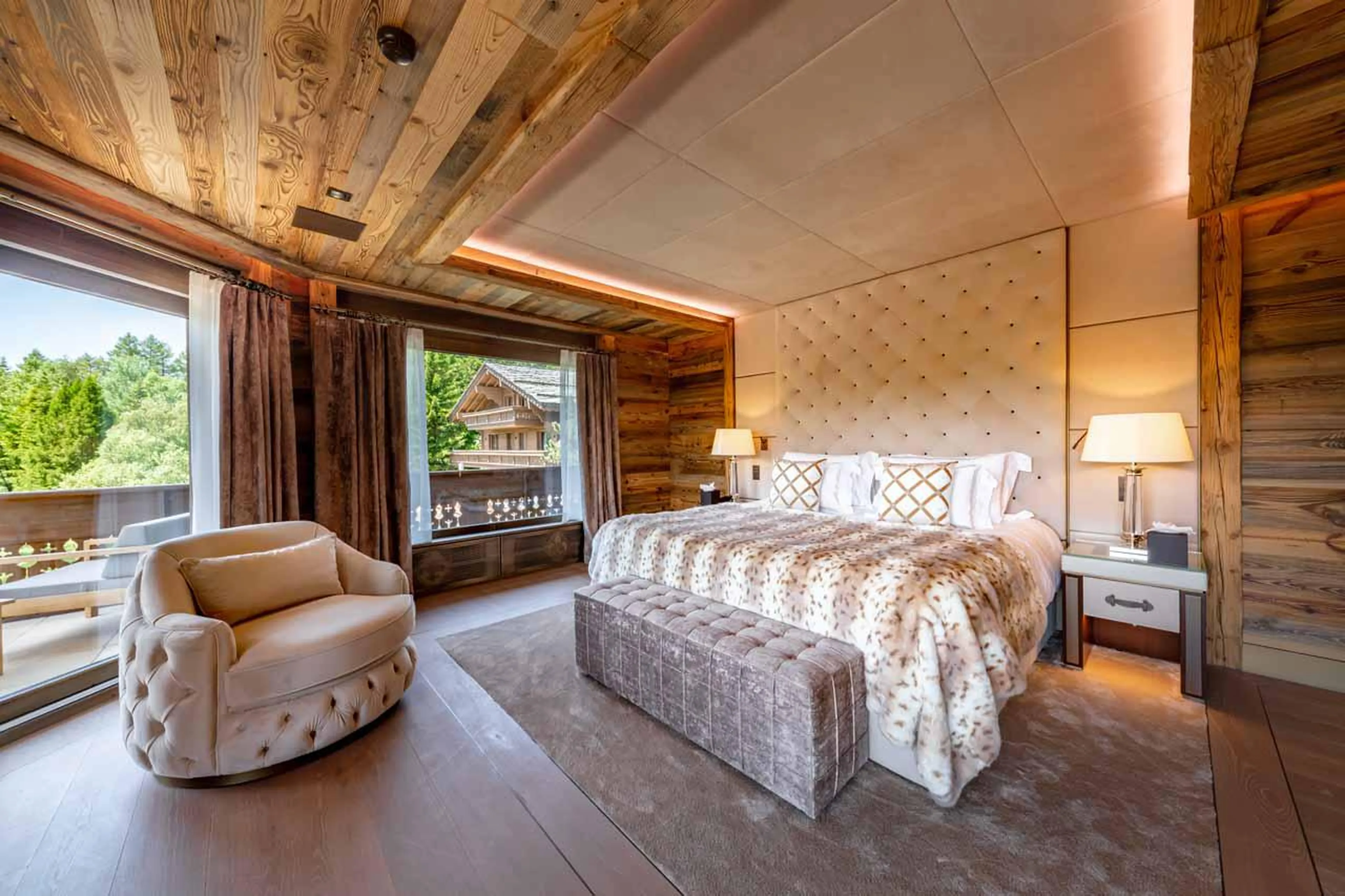 Bedroom one at  Ultima Crans Montana 1