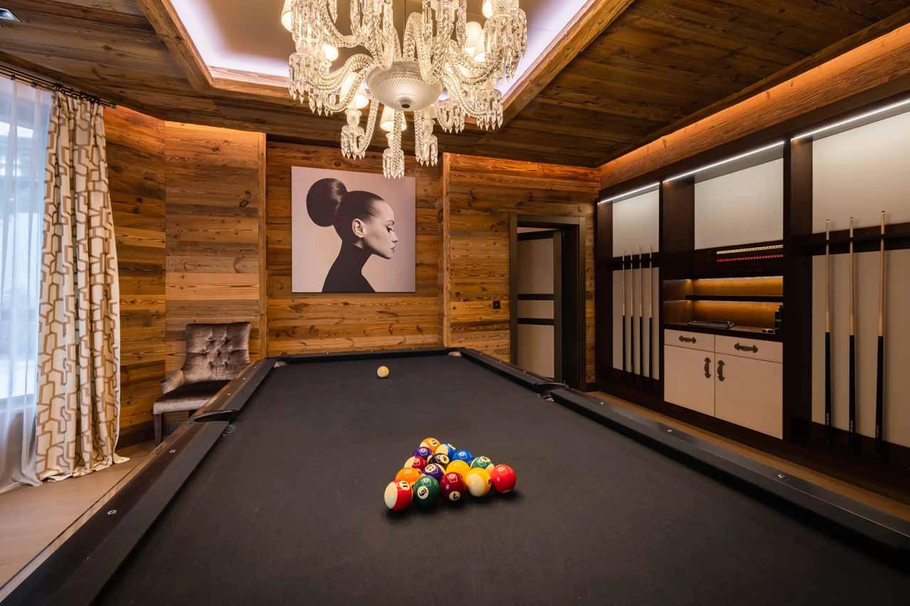 Billards room at  Ultima Crans Montana 1