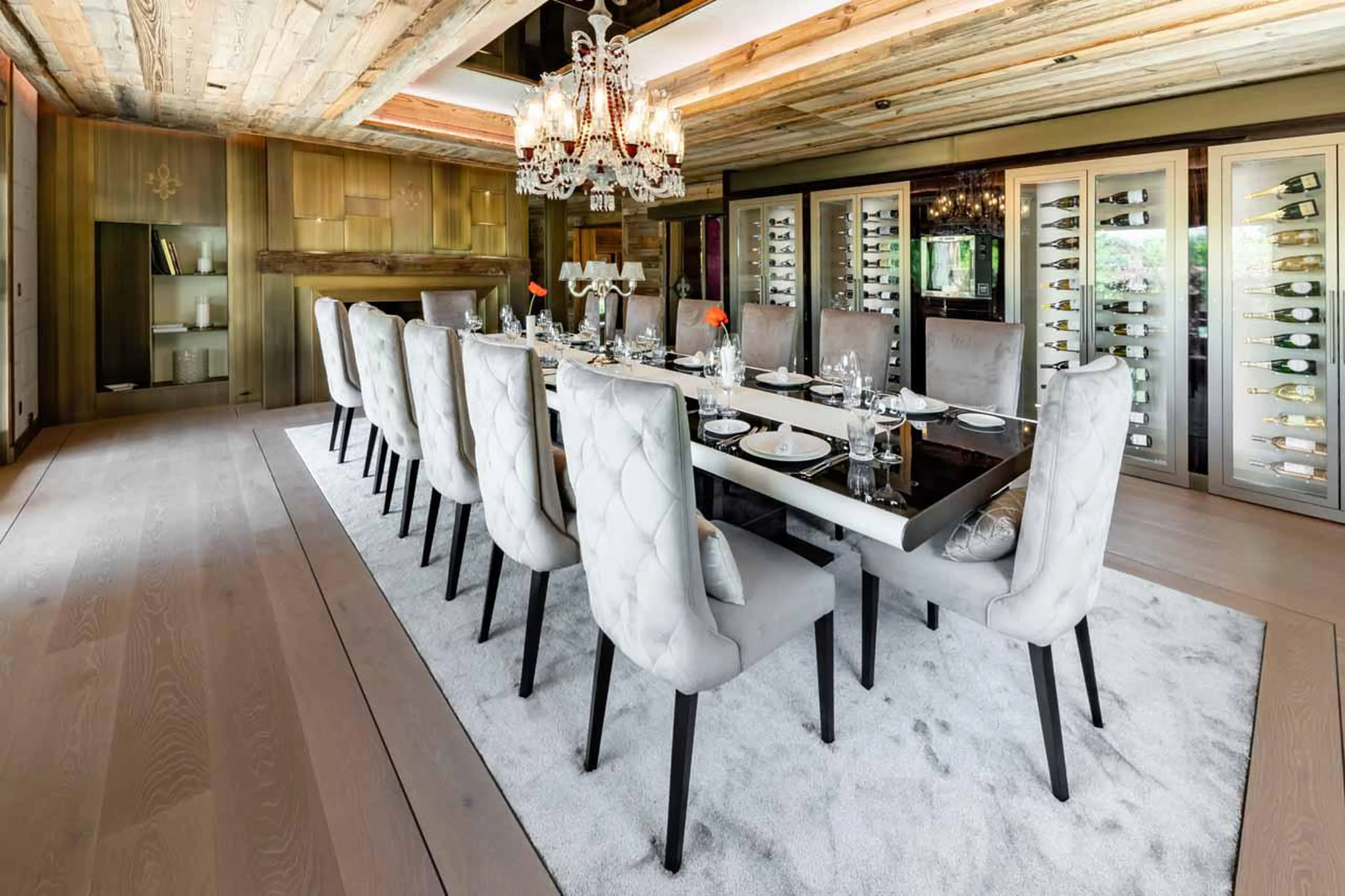 Dining room at  Ultima Crans Montana 1