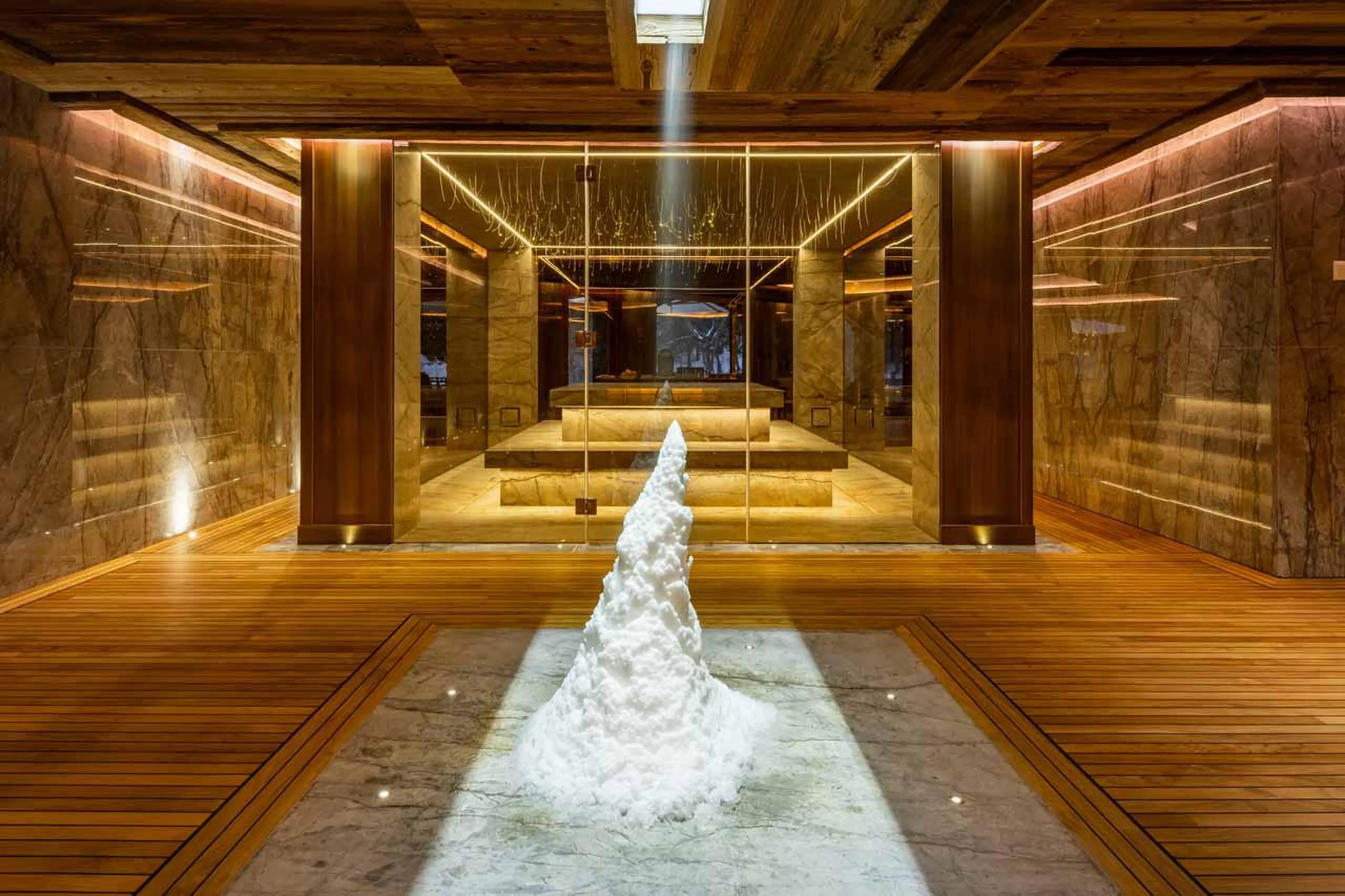 Snow shower at  Ultima Crans Montana