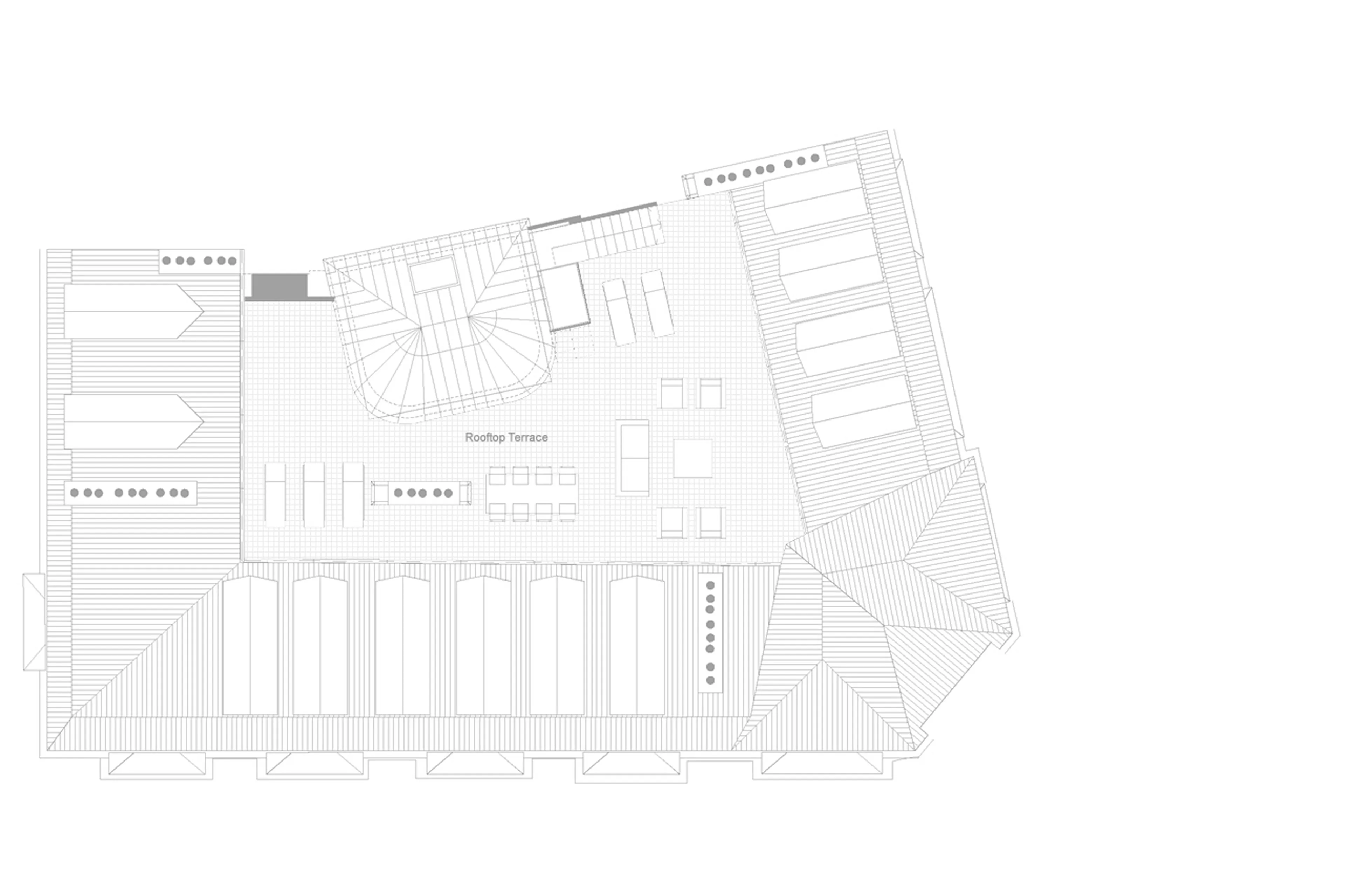 Rooftop floor plan of Ultima Geneva Six-Bedroom Residence