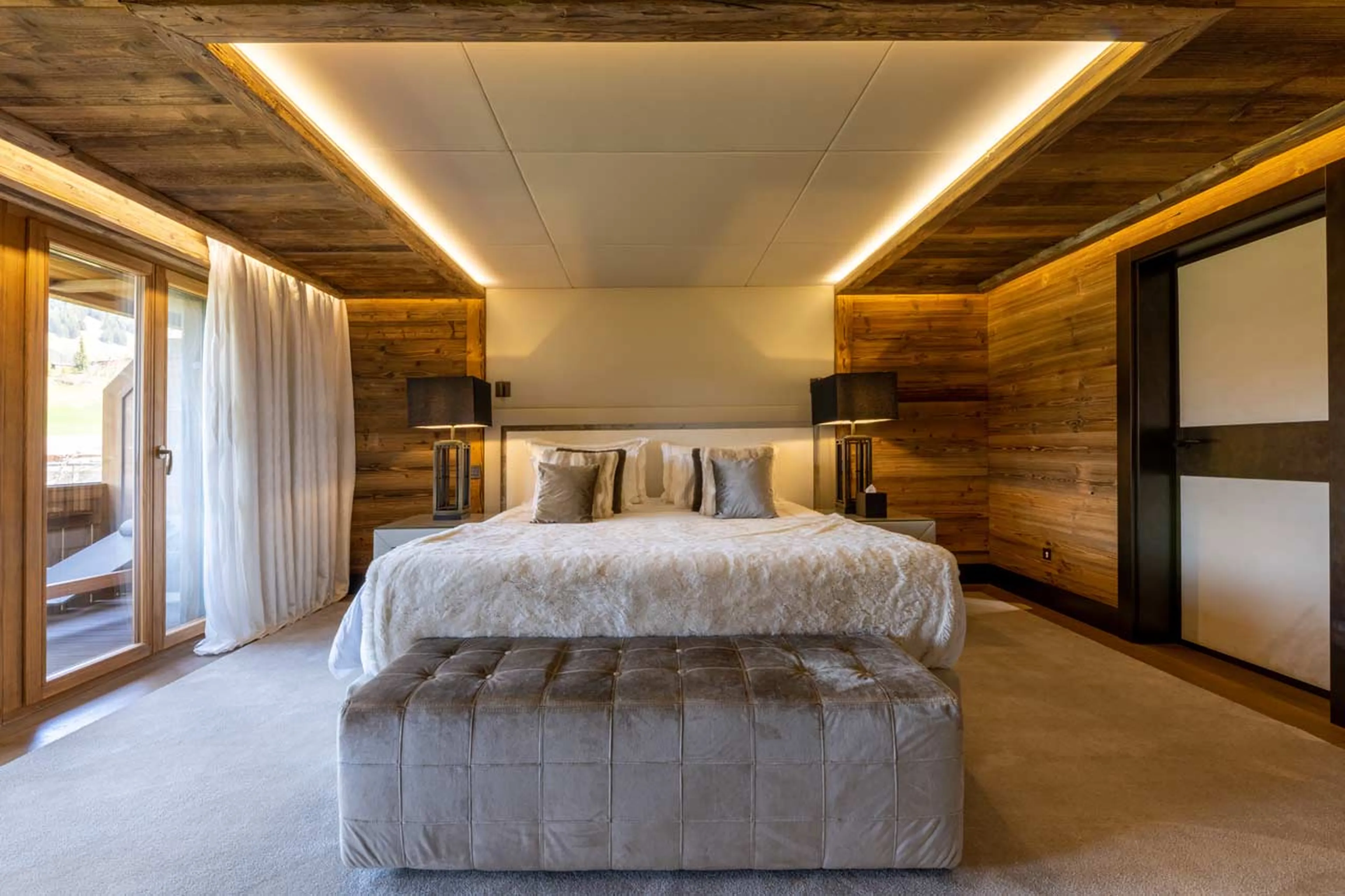 Bedroom two at Ultima Gstaad 4BR Residence in Gstaad