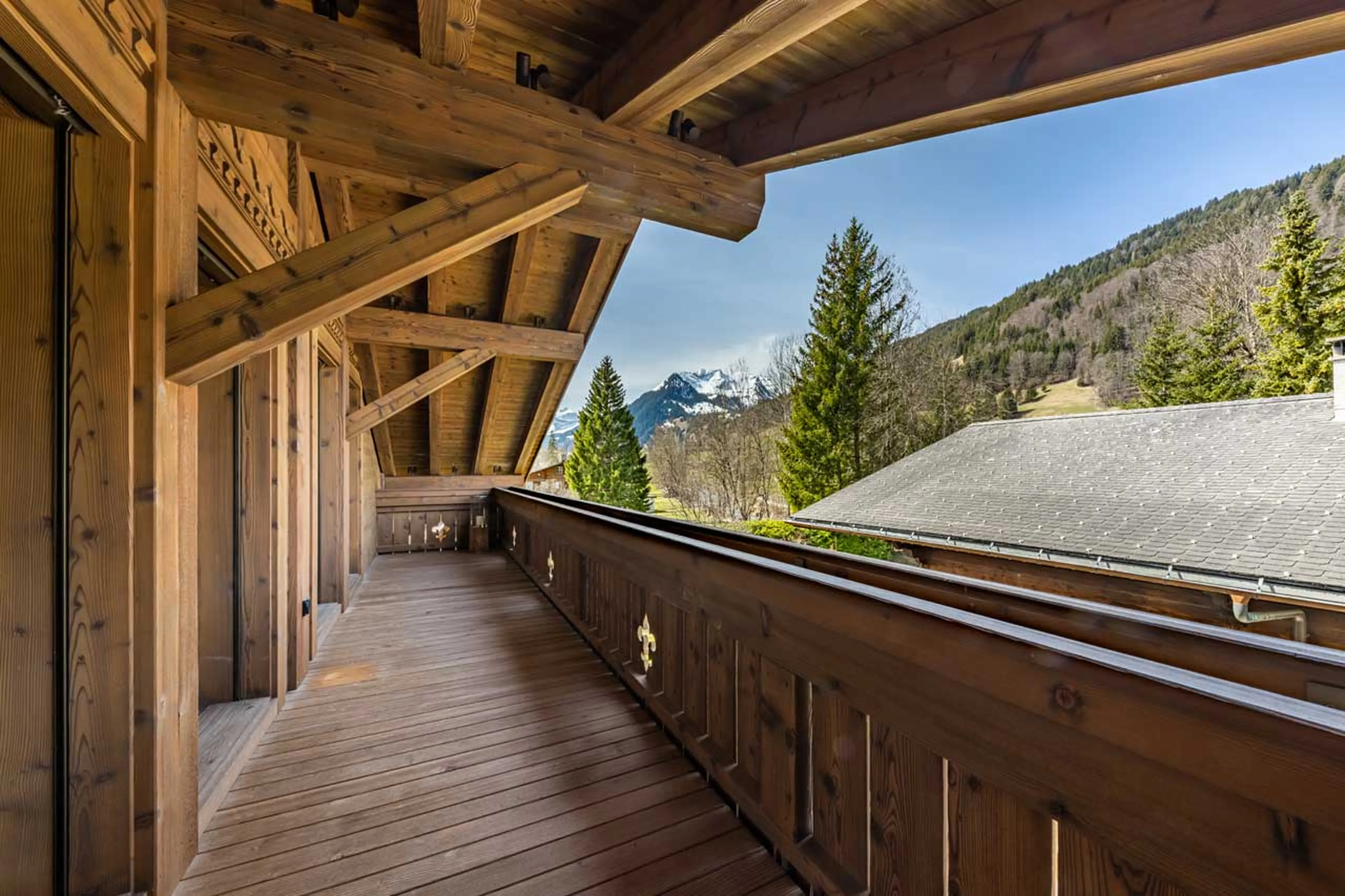 View from balcony of Ultima Gstaad 2BR Residence