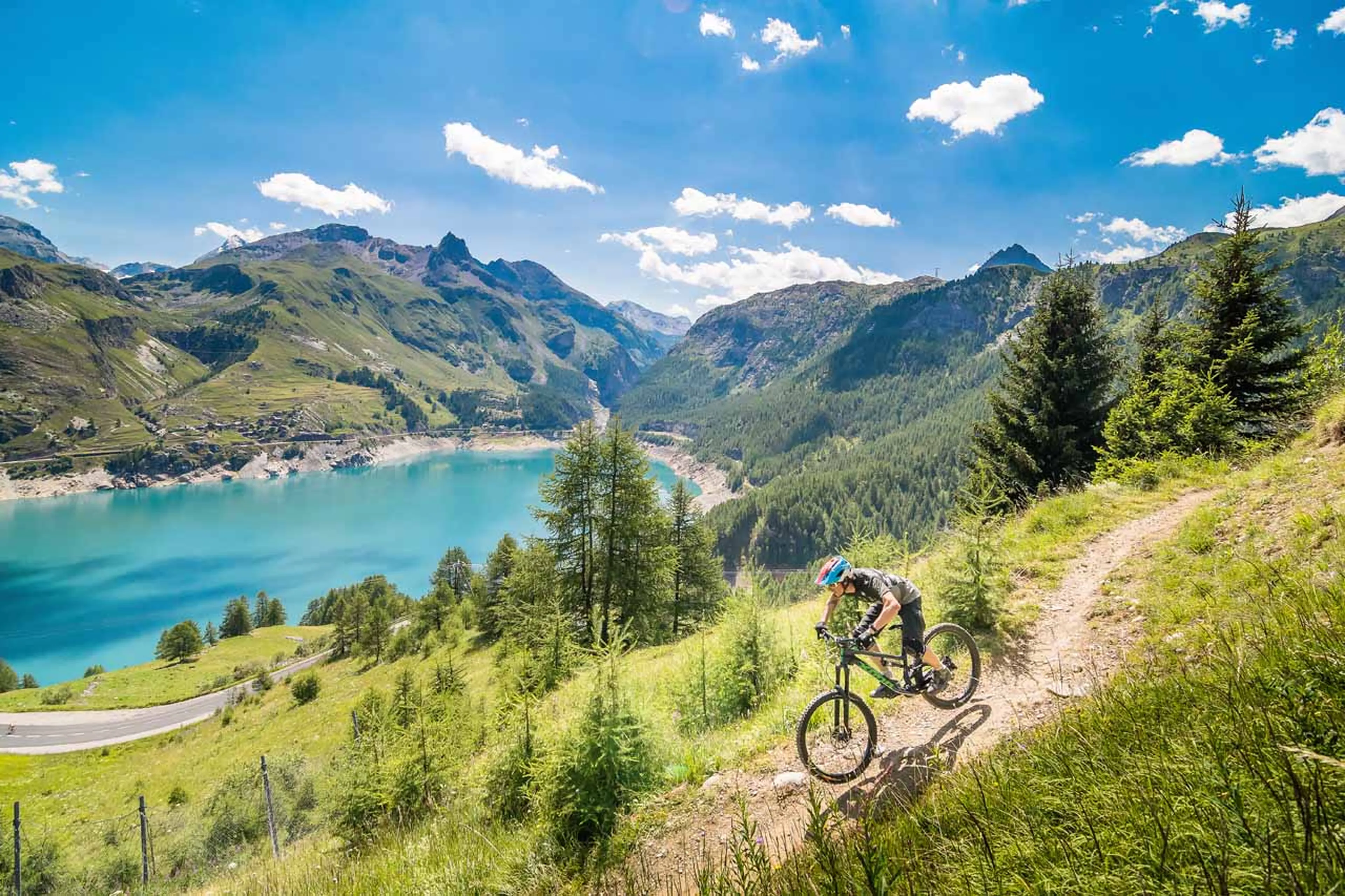 Summer mountain biking in Val d'Isere