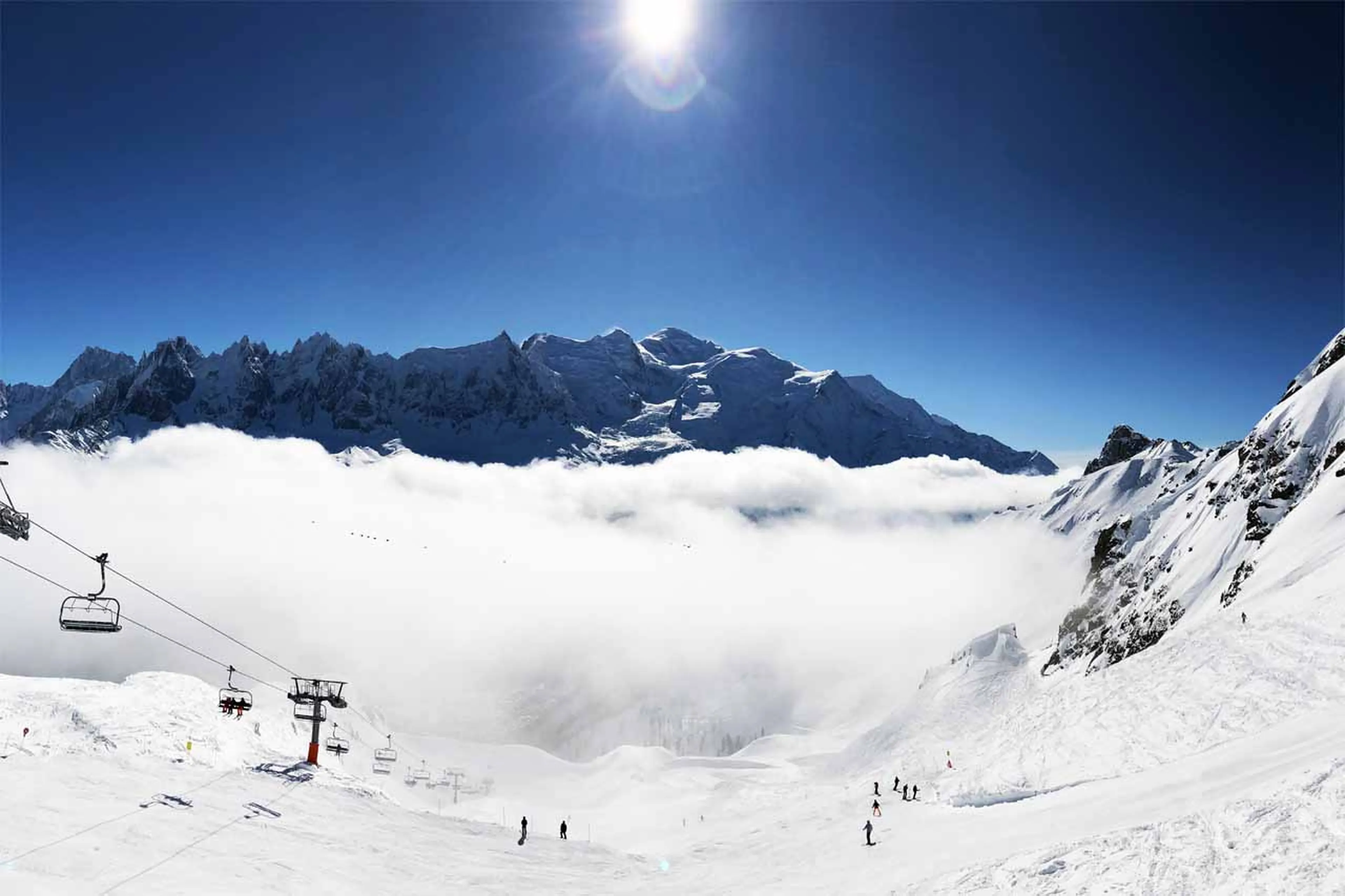 Ski area in Chamonix