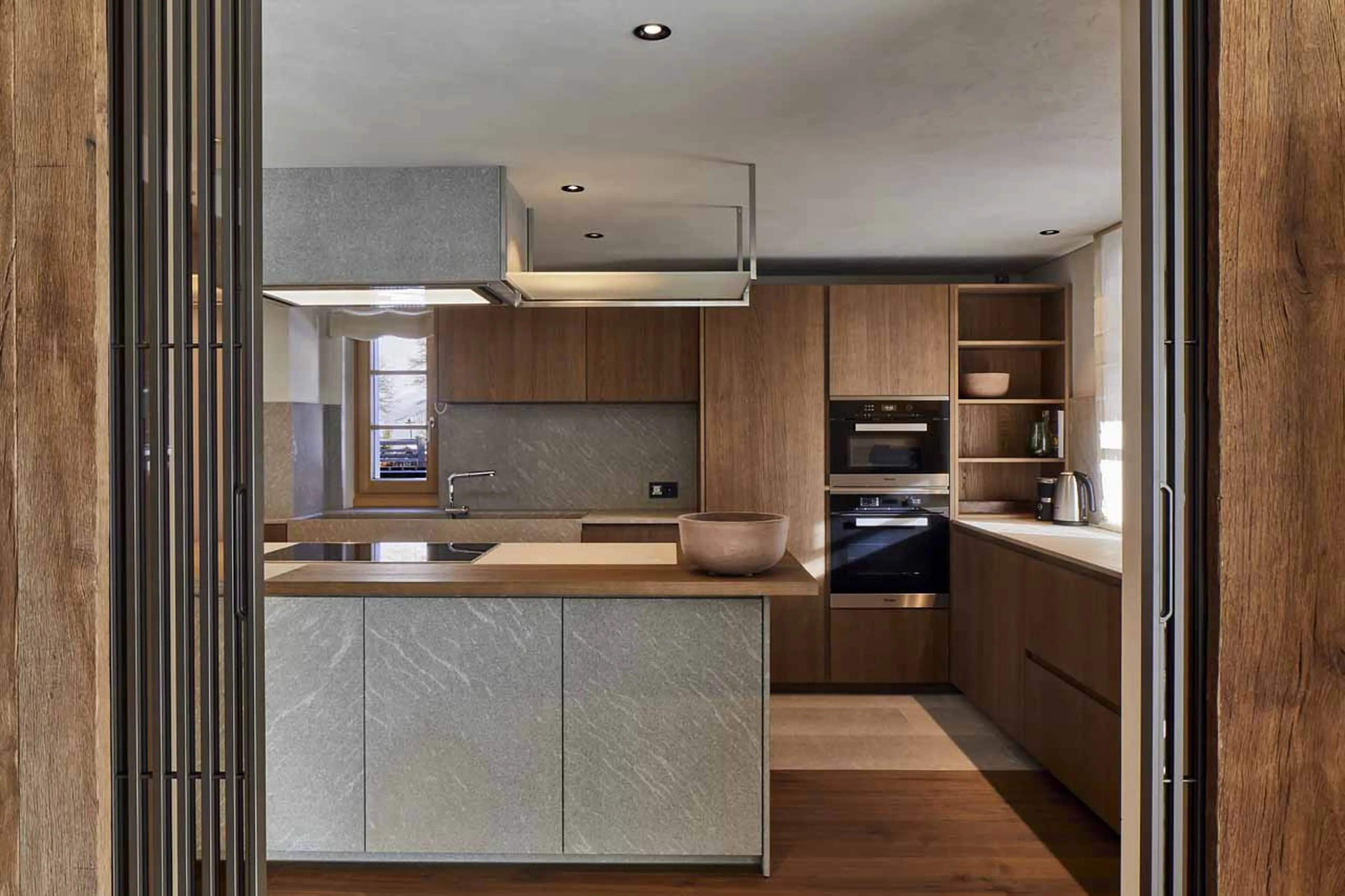Kitchen at Villa al Sole in Alta Badia
