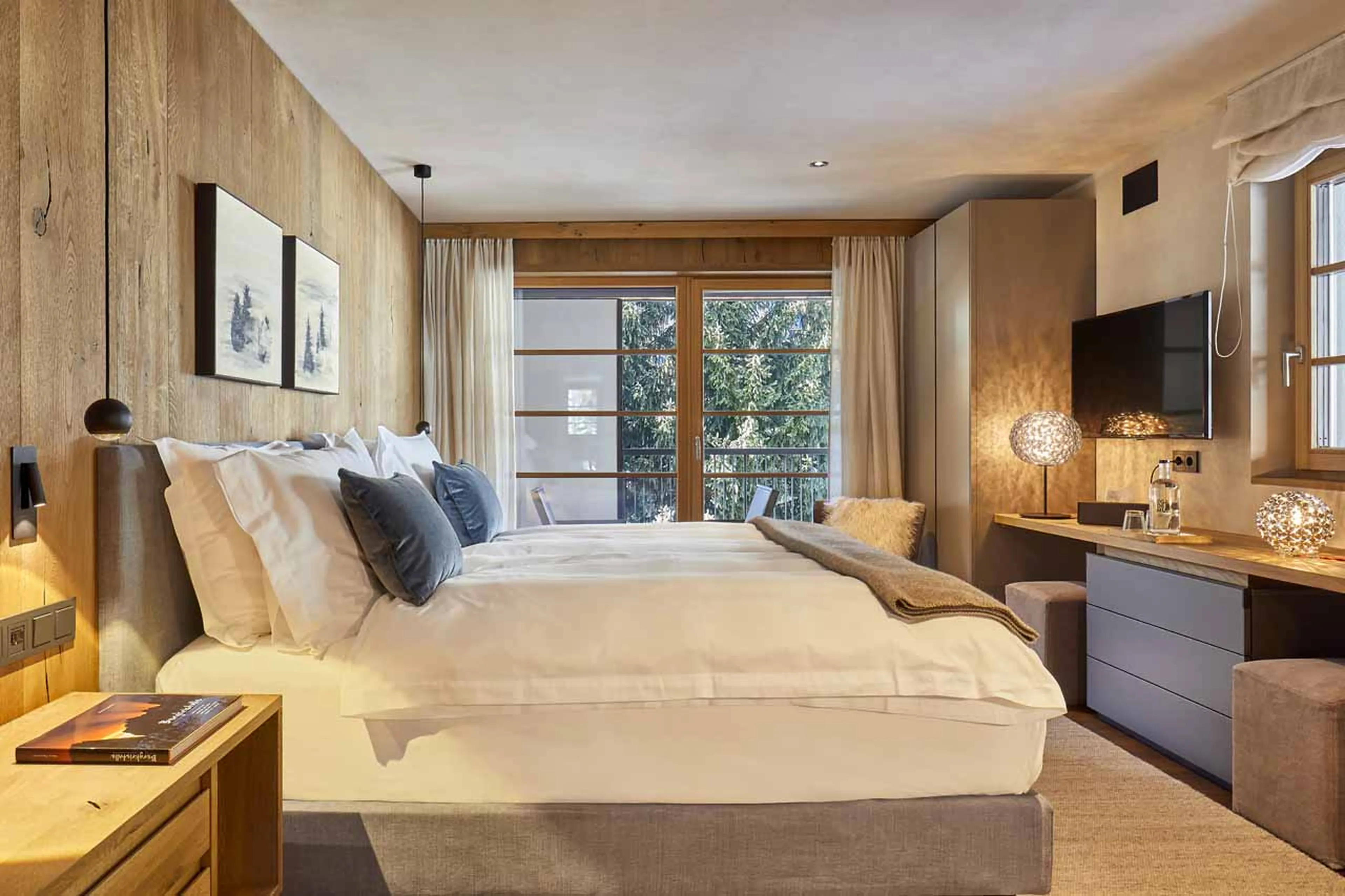 Bedroom one at Villa al Sole 302 in Alta Badia