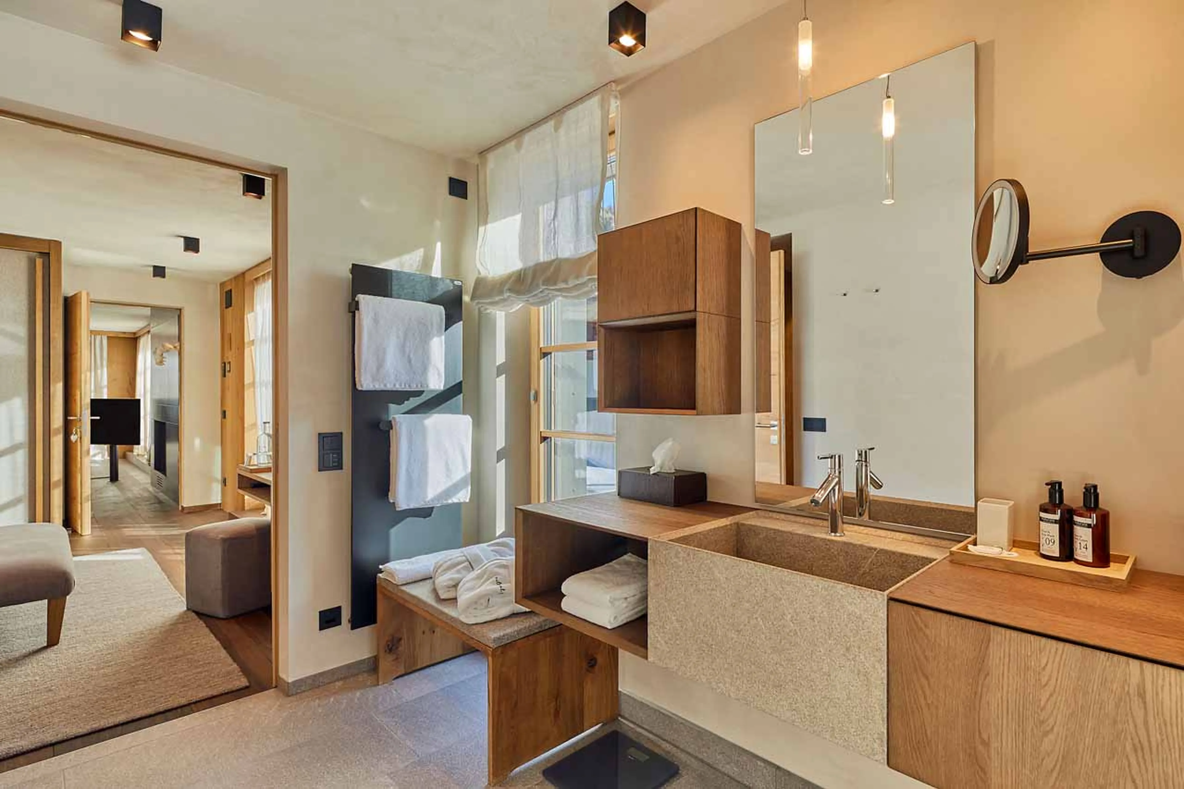 En-suite shower room at Villa al Sole 302 in Alta Badia