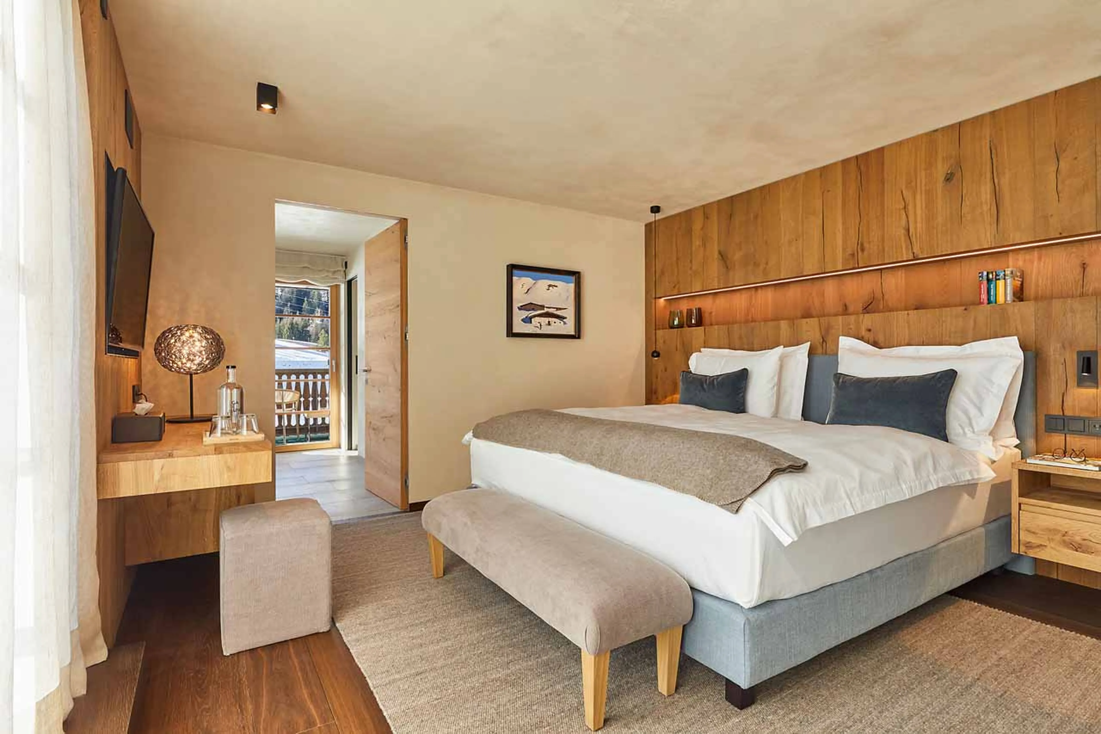 Bedroom two at Villa al Sole 302 in Alta Badia