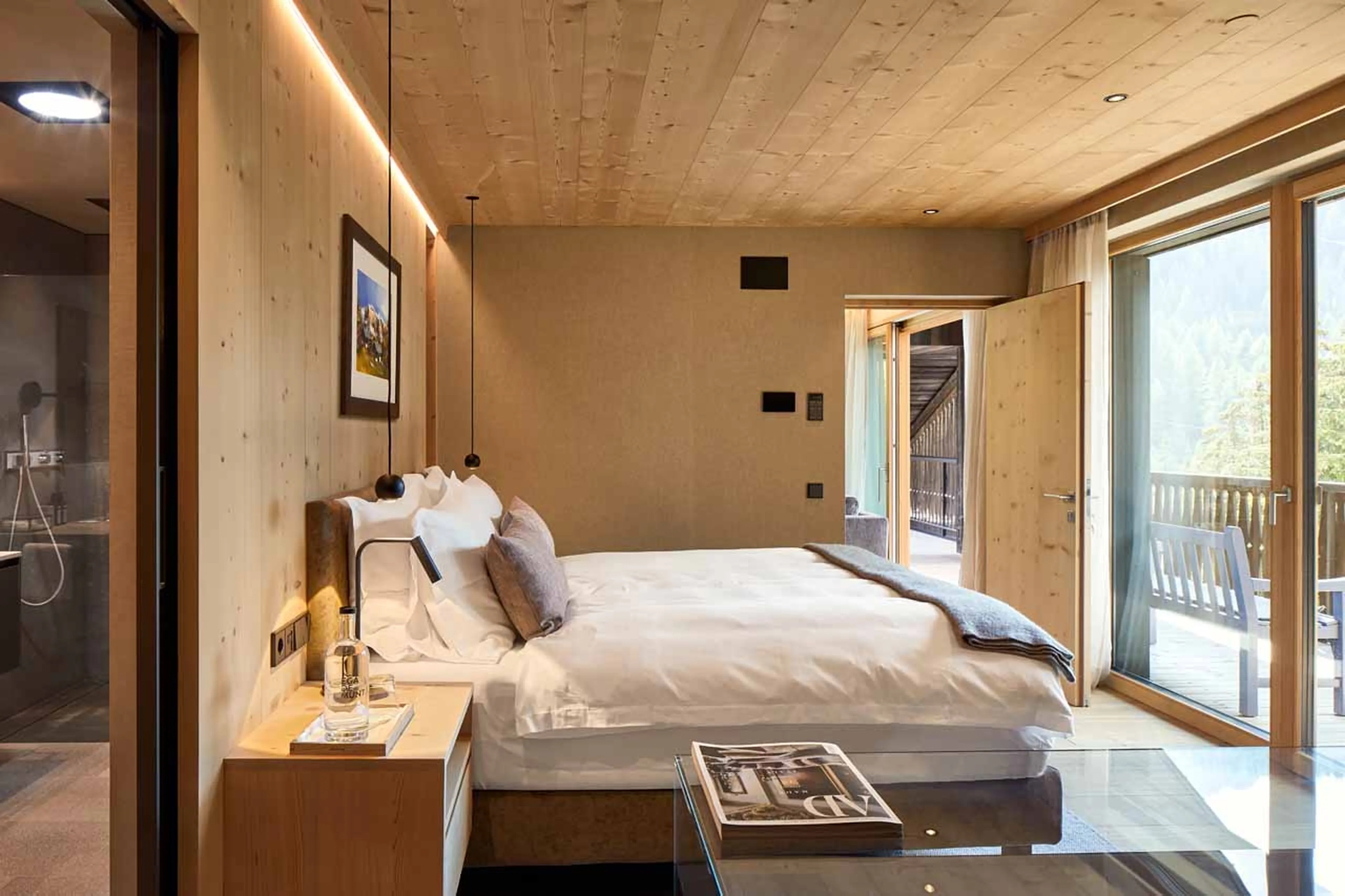 Bedroom one at  Villa al Sole 401 in Alta Badia