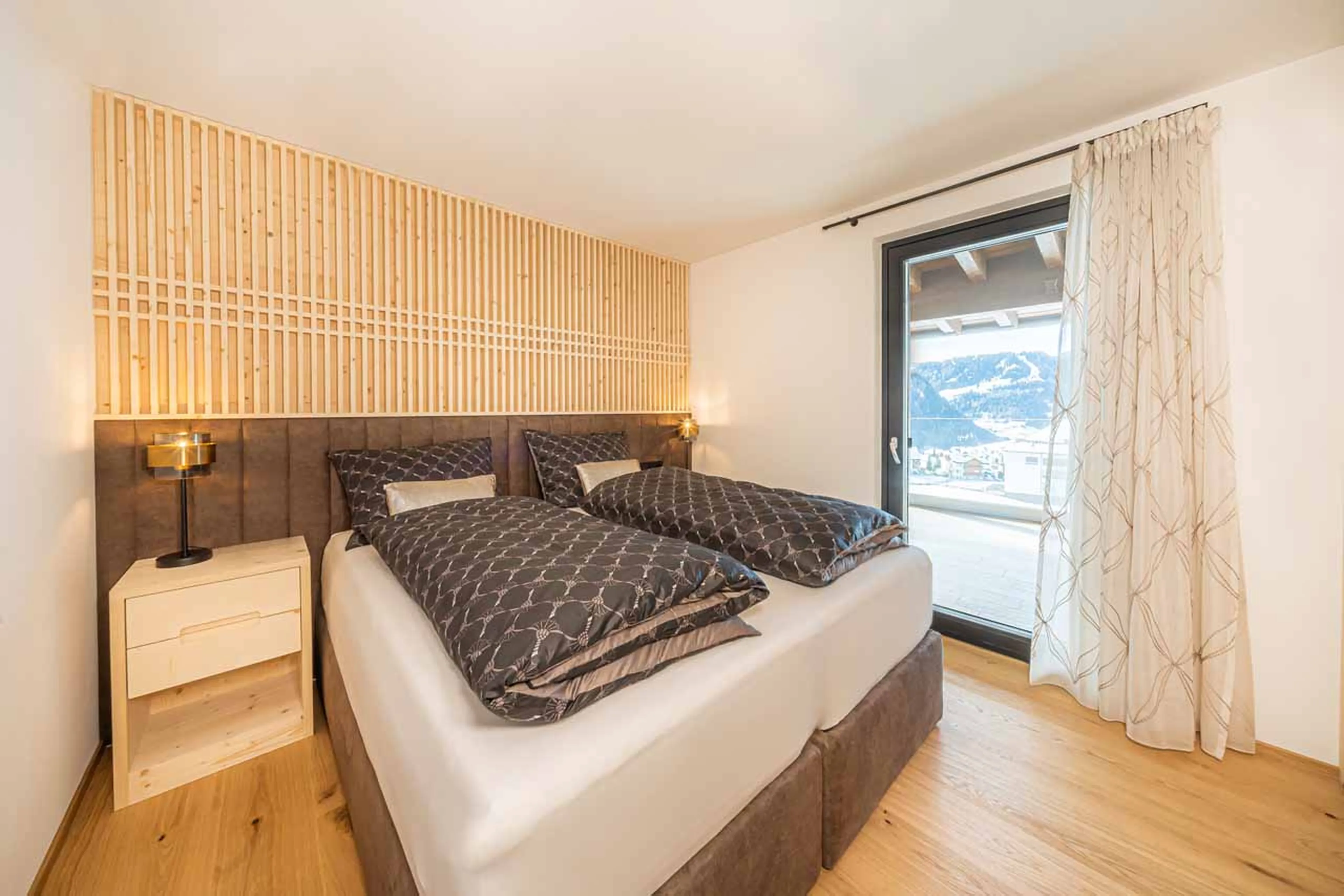 Bedroom two at Chalet Carolina in Val Gardena